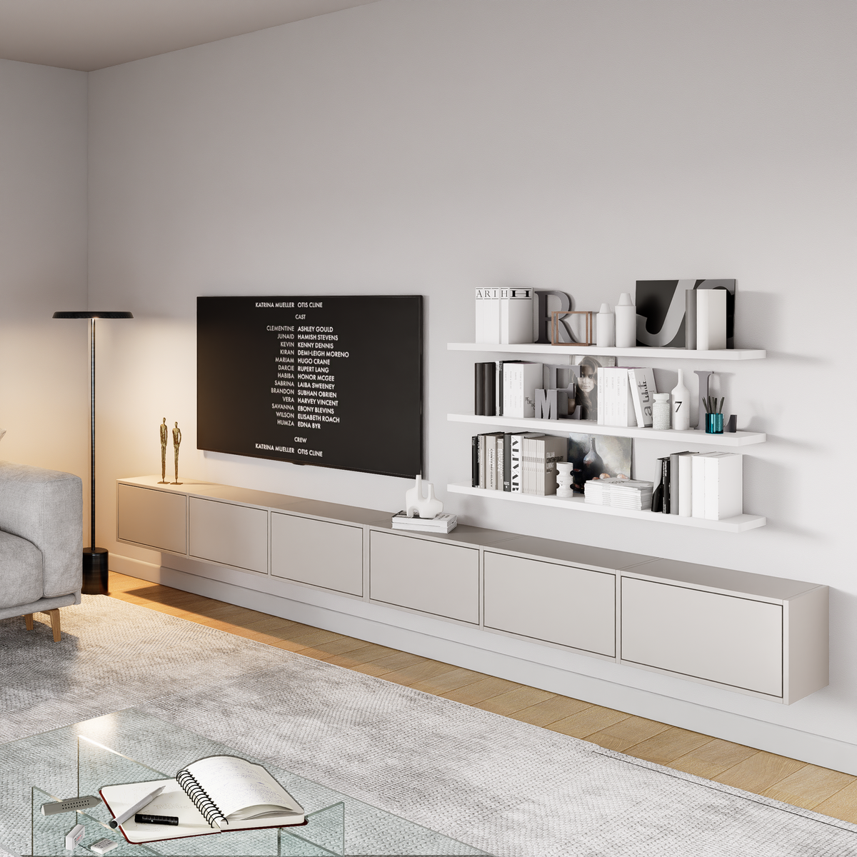 TV staliukas ZARI, kašmyro, 300 cm