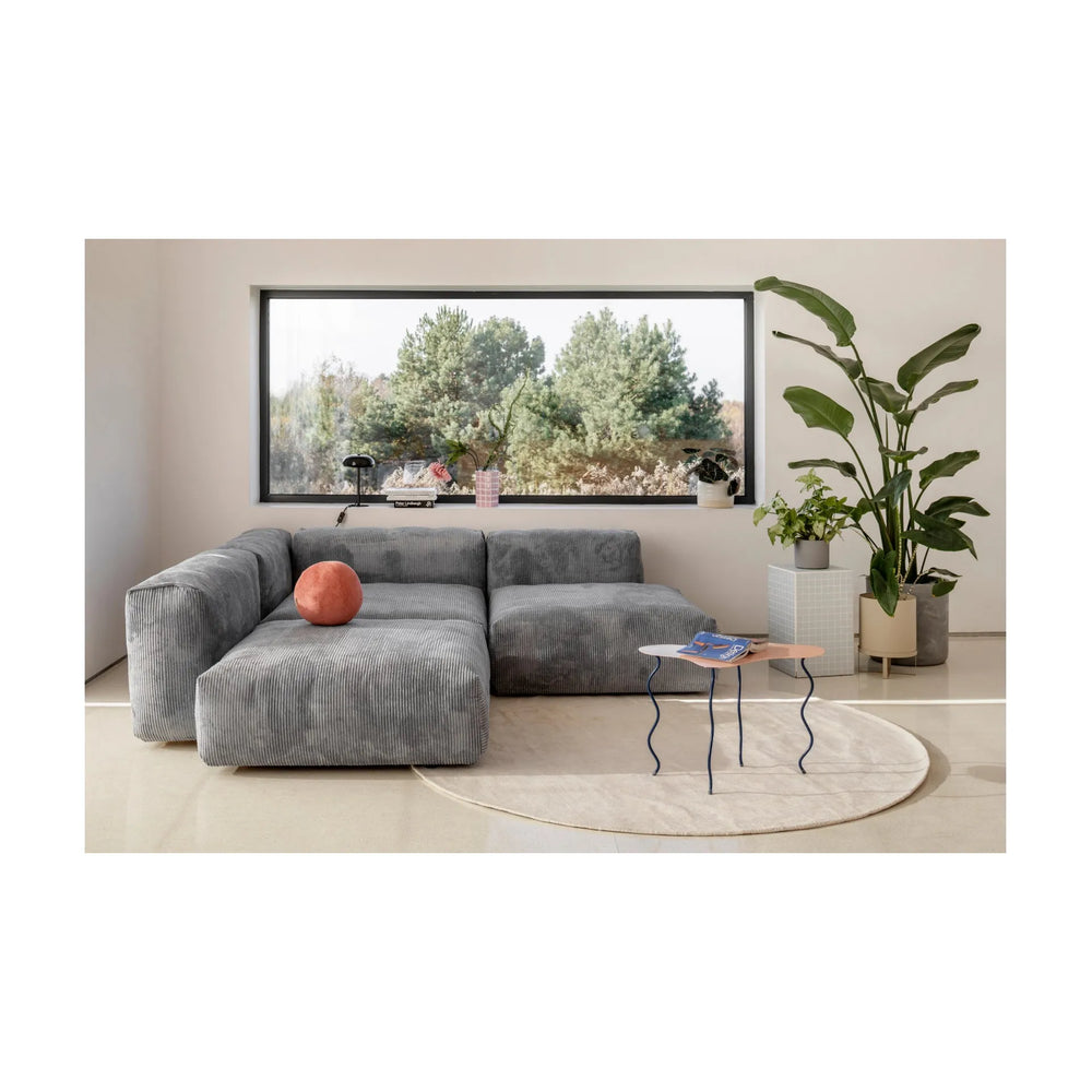 CLOUD modulinės sofos dalis, 106x85cm, melsva spalva, velvetas