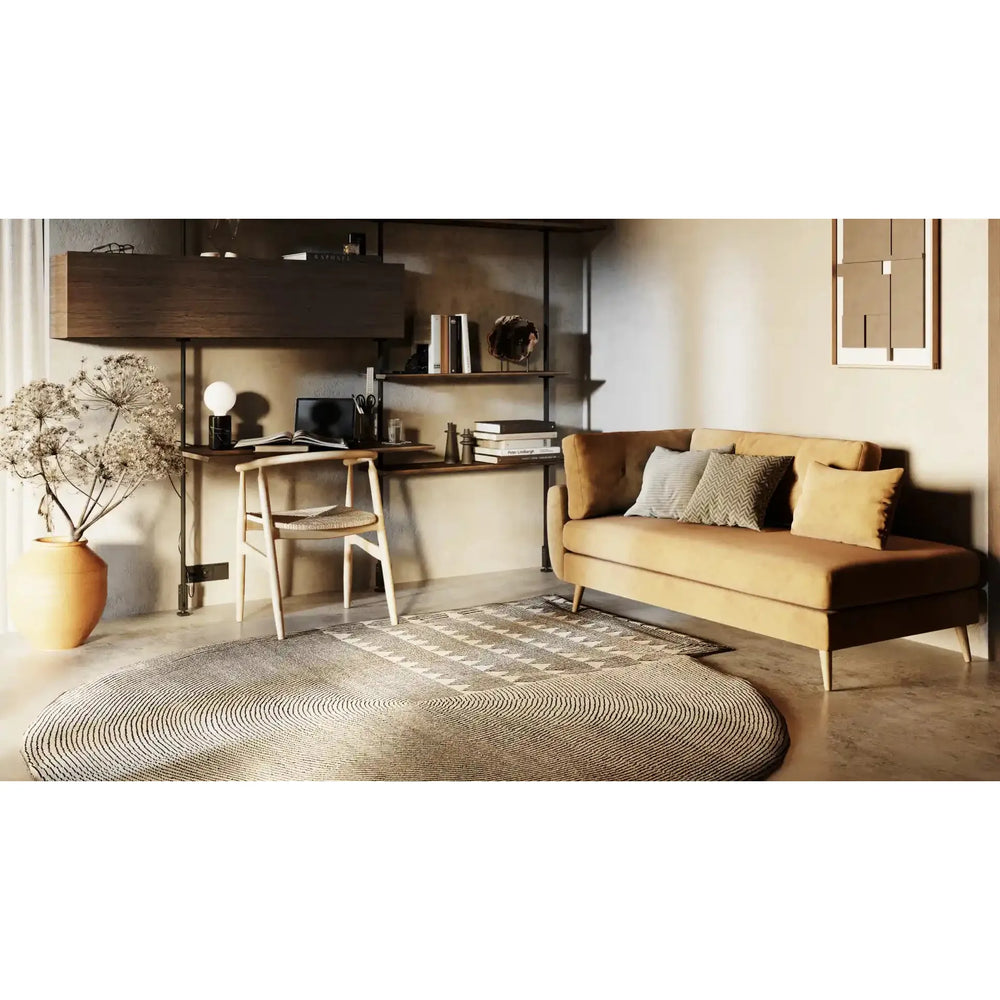 HARRIS 2 vietų sofa, kairė pusė, rožinė spalva
