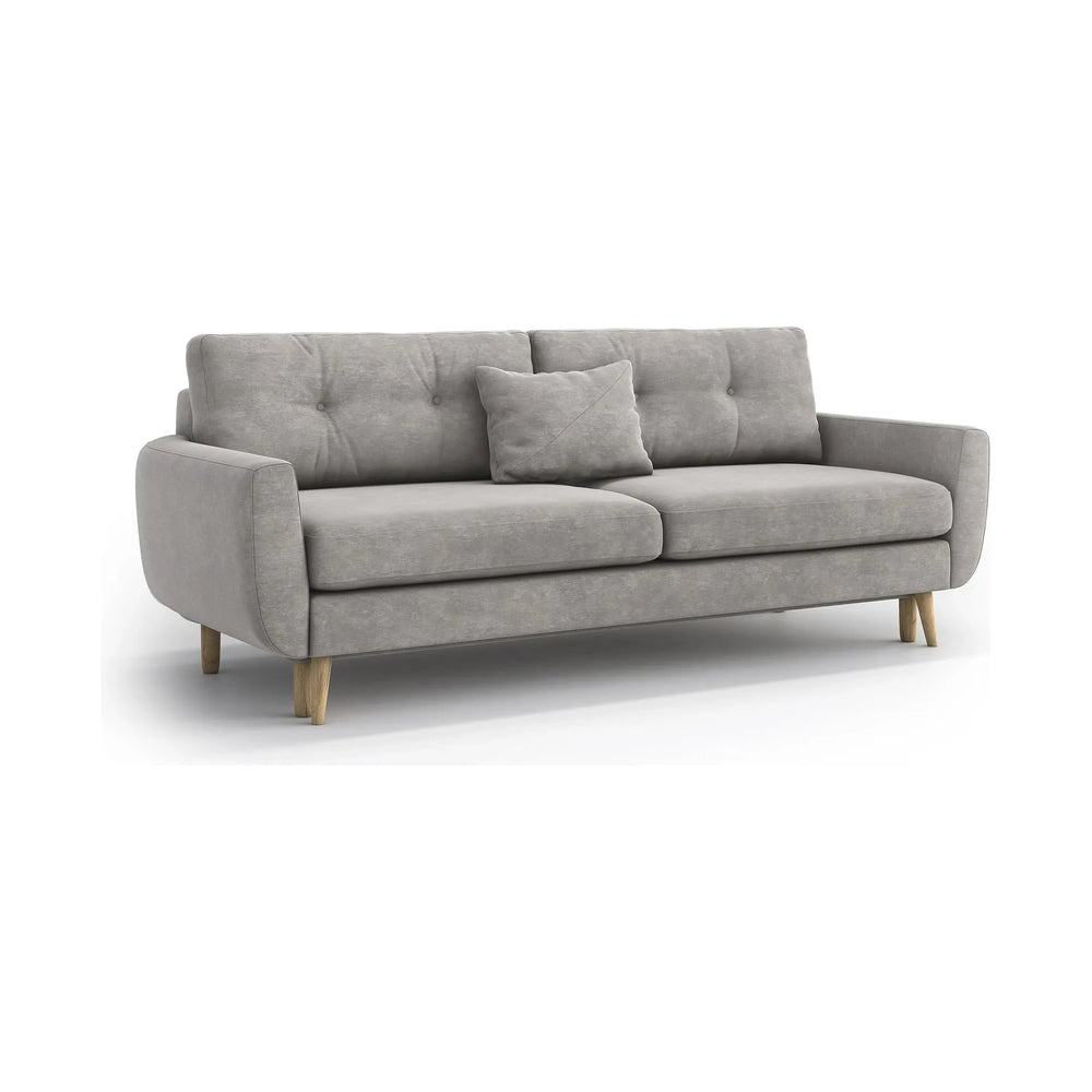 HARRIS 3 vietų sofa lova, pilka spalva