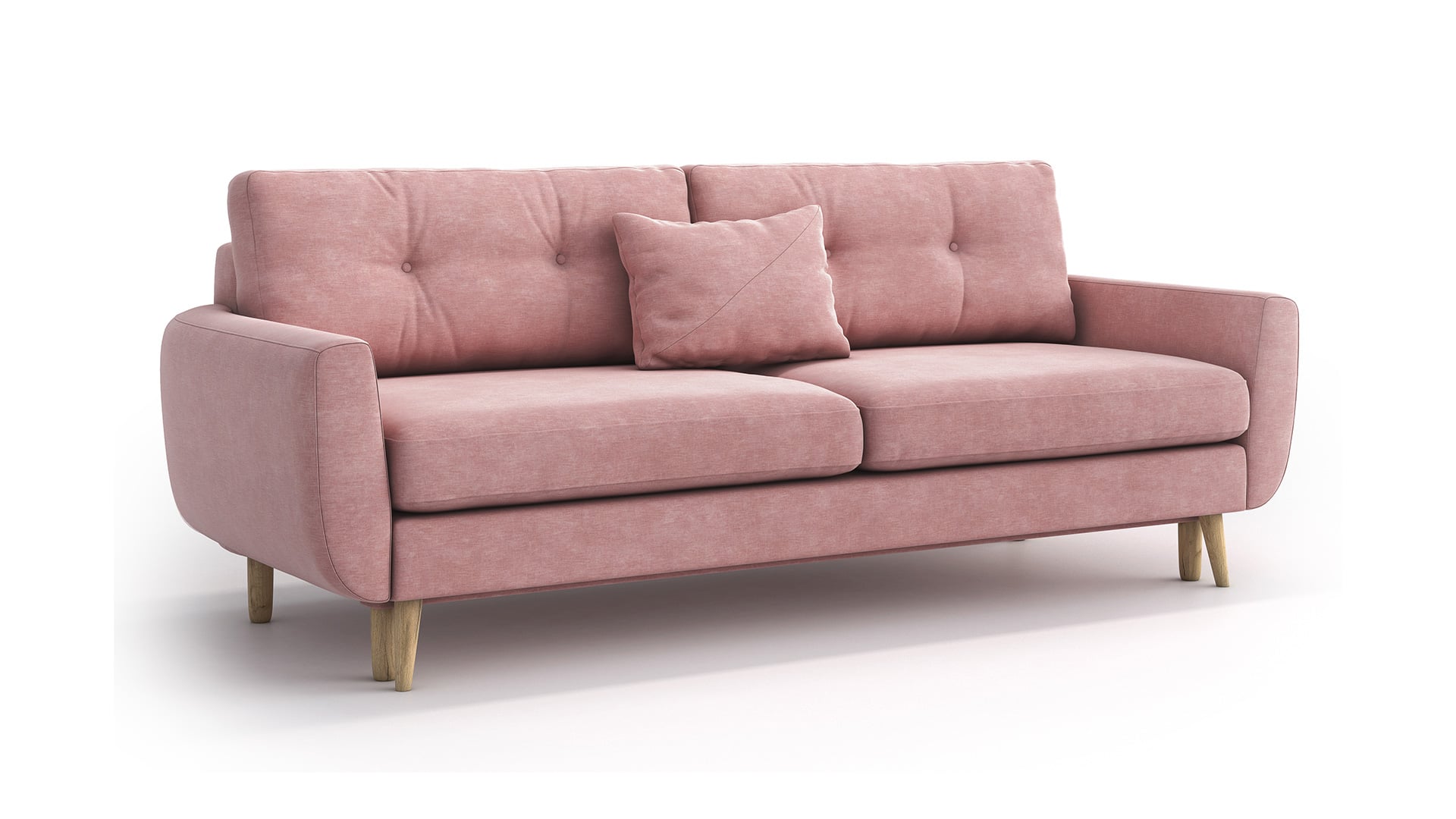 Sofa-lova HAILEY, Dusty Pink šenilis