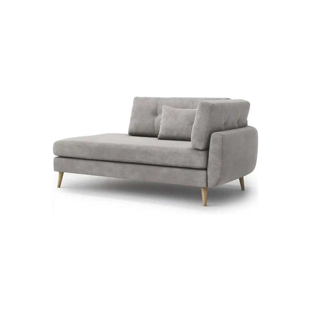 HARRIS 2 vietų sofa, dešinė pusė, pilka spalva