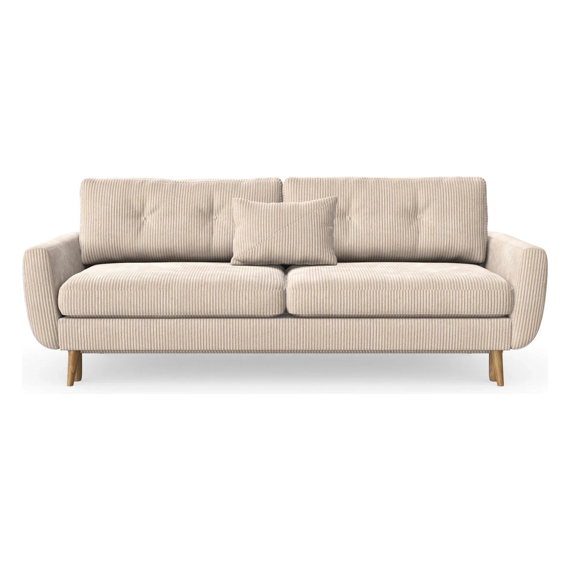 HARRIS 3 vietų sofa lova, pilka spalva