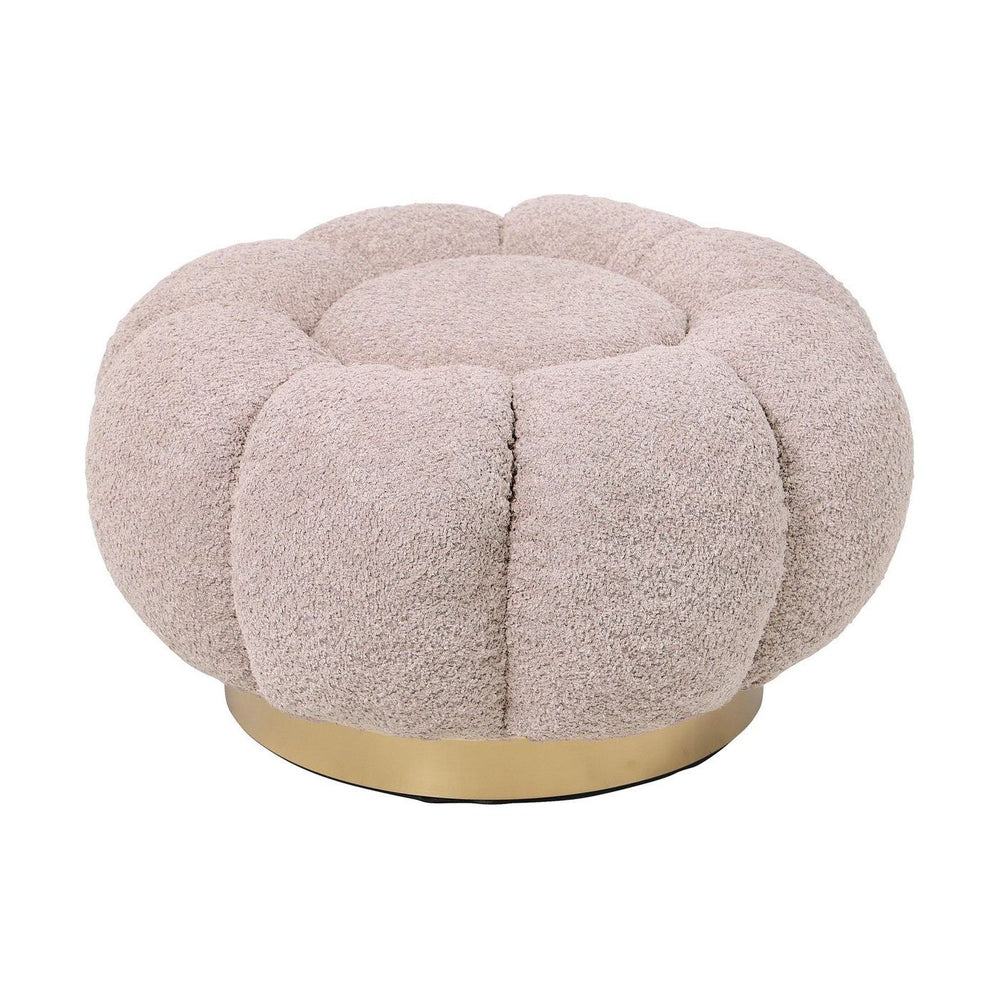 Pufas LOREL, rausva spalva, boucle