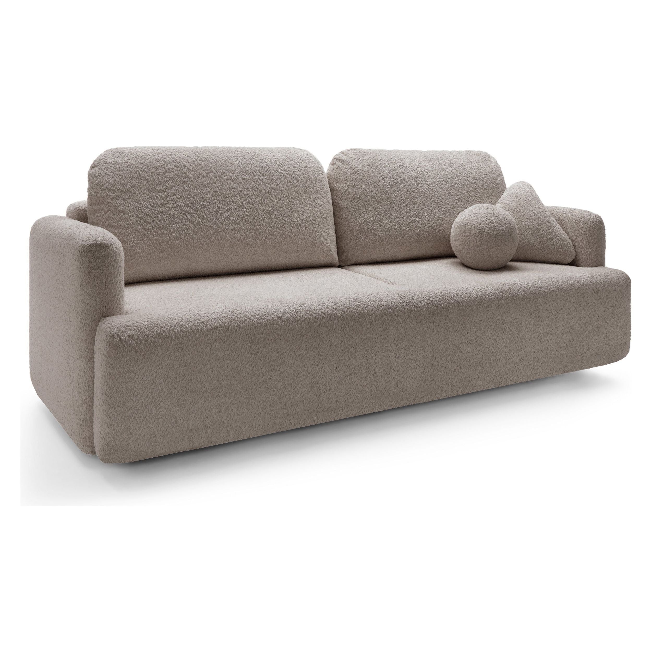 Sofa su daiktadėže AMBINA, tamsiai smėlio spalvos