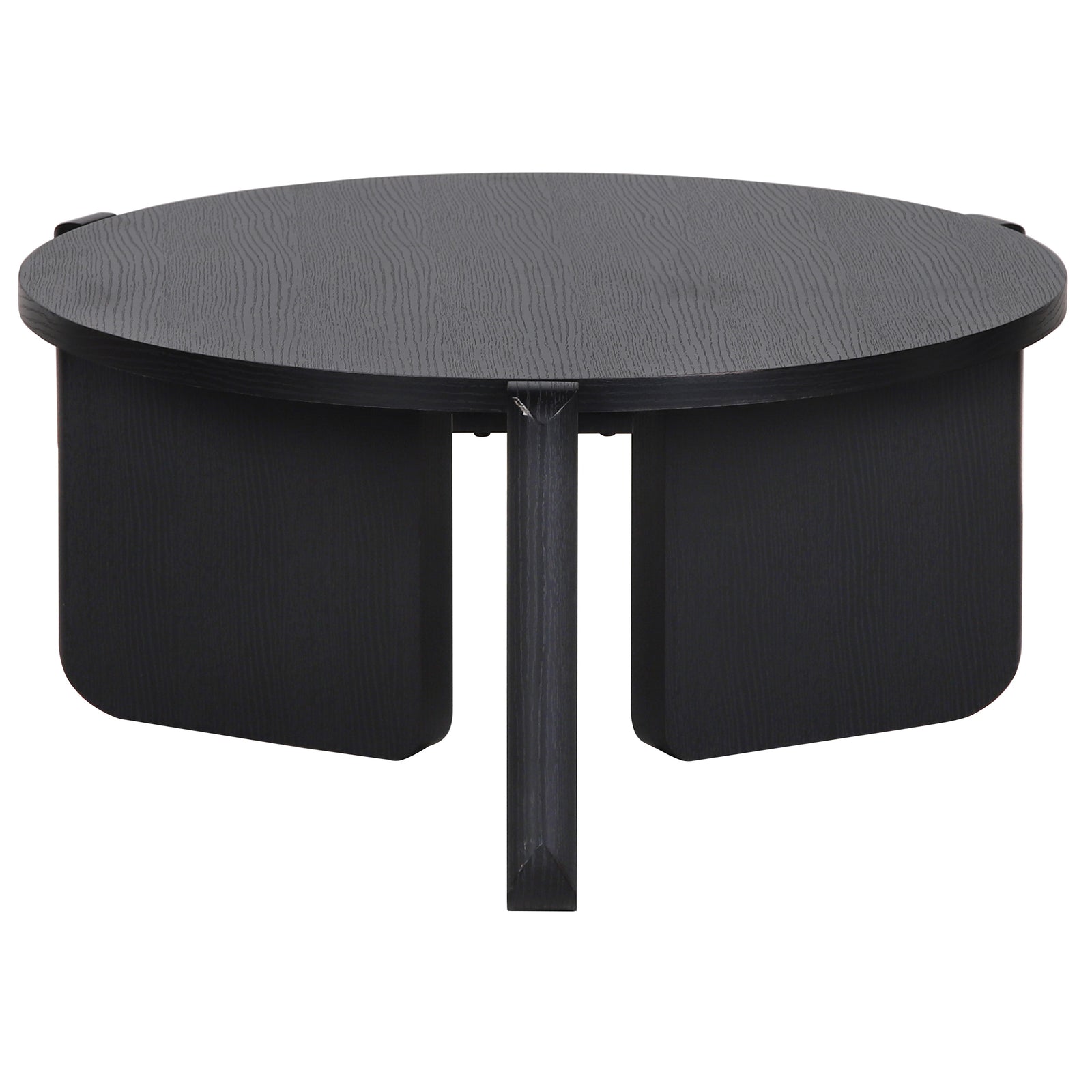 Kavos staliukas PREFFINES S, juodas, 80 cm