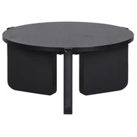 Kavos staliukas PREFFINES S, juodas, 80 cm