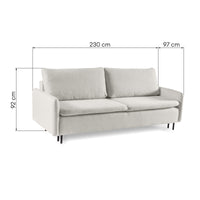 Sofa lova milda sviesiai smelio spalva – elegantiškas, Modernus sprendimas jūsų svetainei | namuideja.lt | sofos, baldai, sve