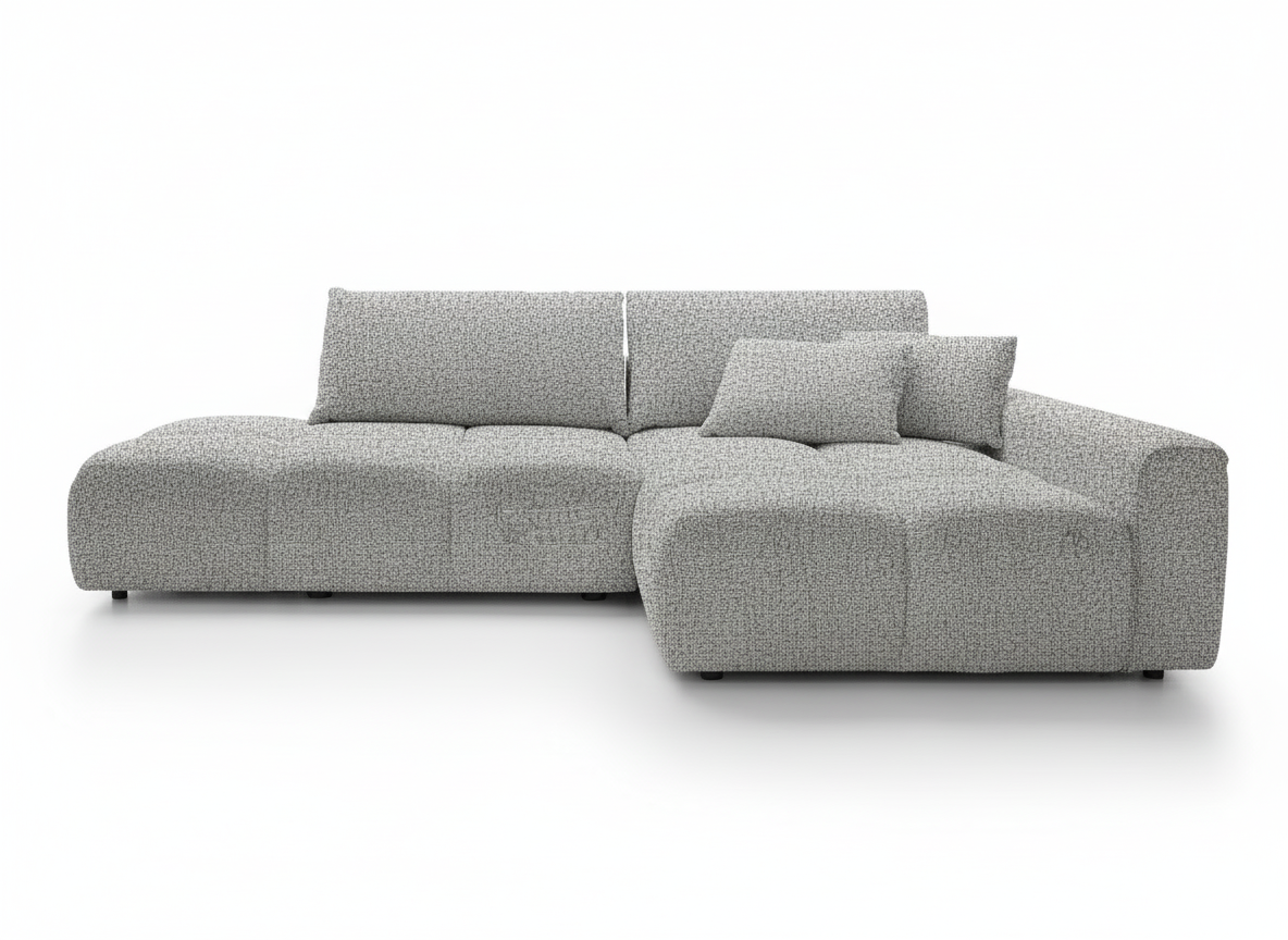 Kampinė sofa-lova BALIS, tamsiai pilka