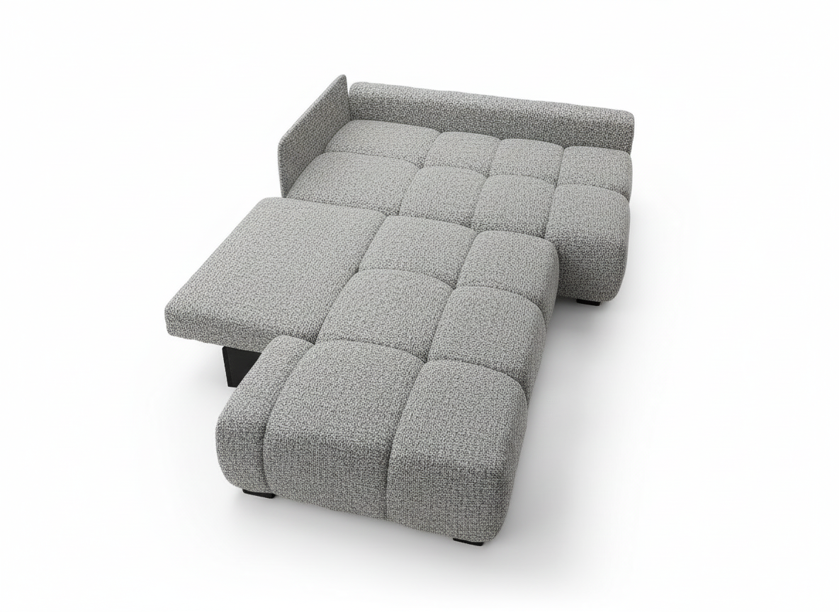 Kampinė sofa-lova BALIS, tamsiai pilka