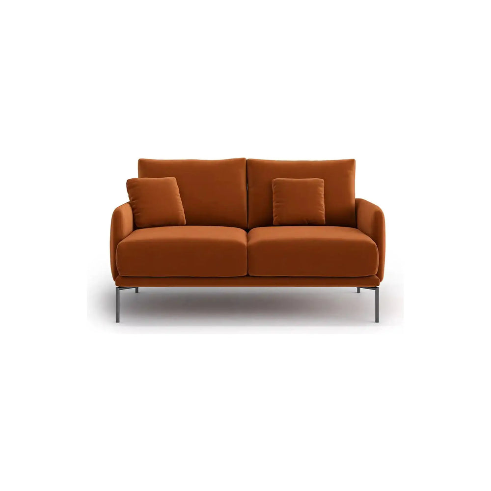 INES 2 vietų sofa, konjako spalva