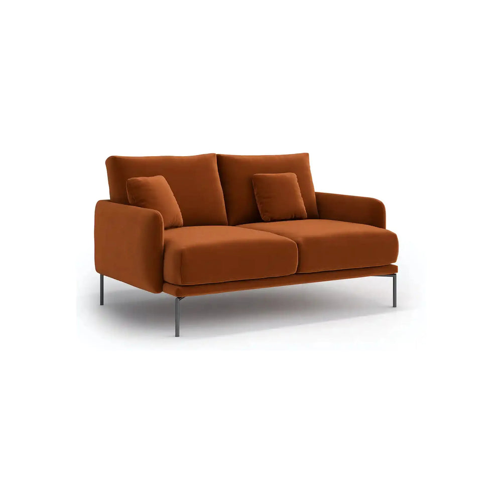 INES 2 vietų sofa, konjako spalva