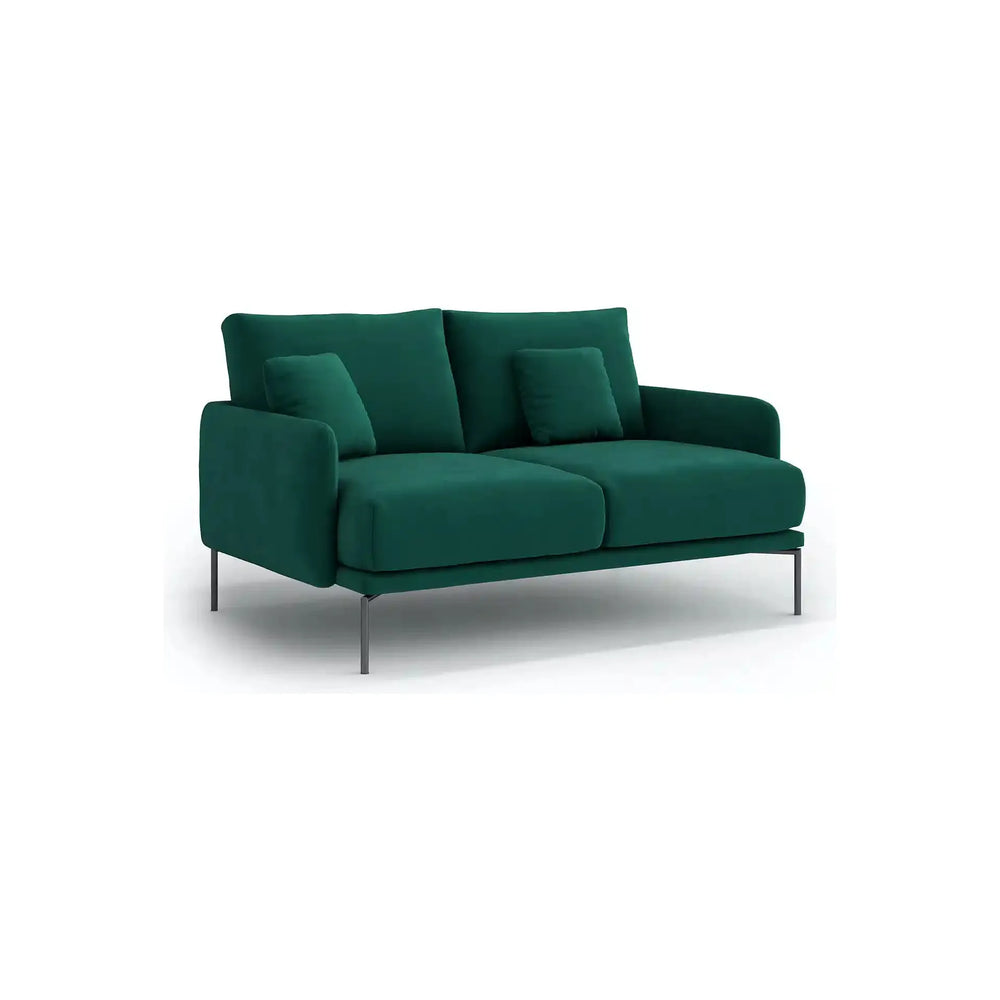 INES 2 vietų sofa, žalia spalva