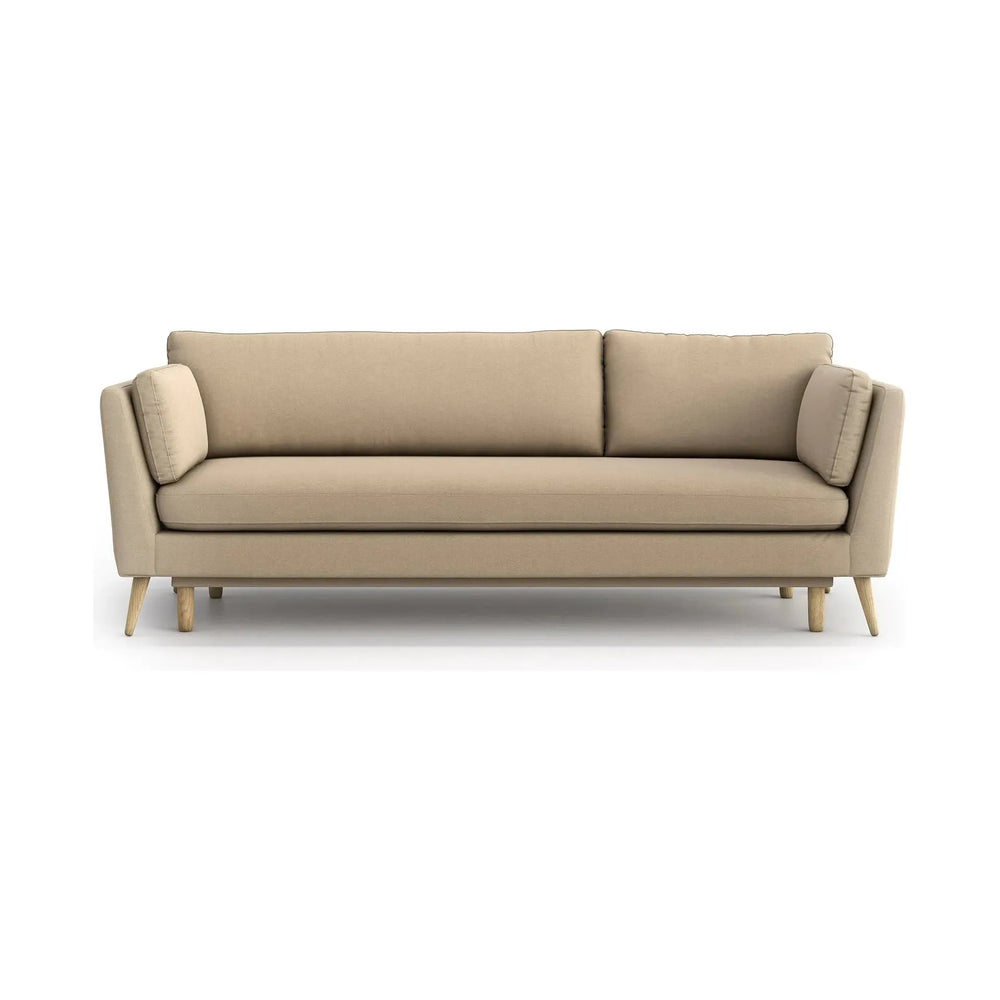 JANE 3 vietų sofa lova, smėlio spalva