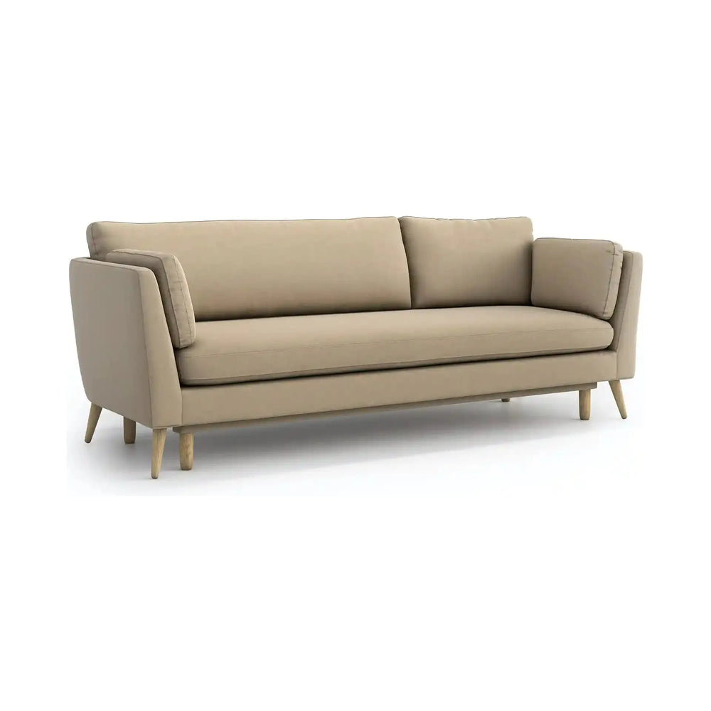 JANE 3 vietų sofa lova, smėlio spalva