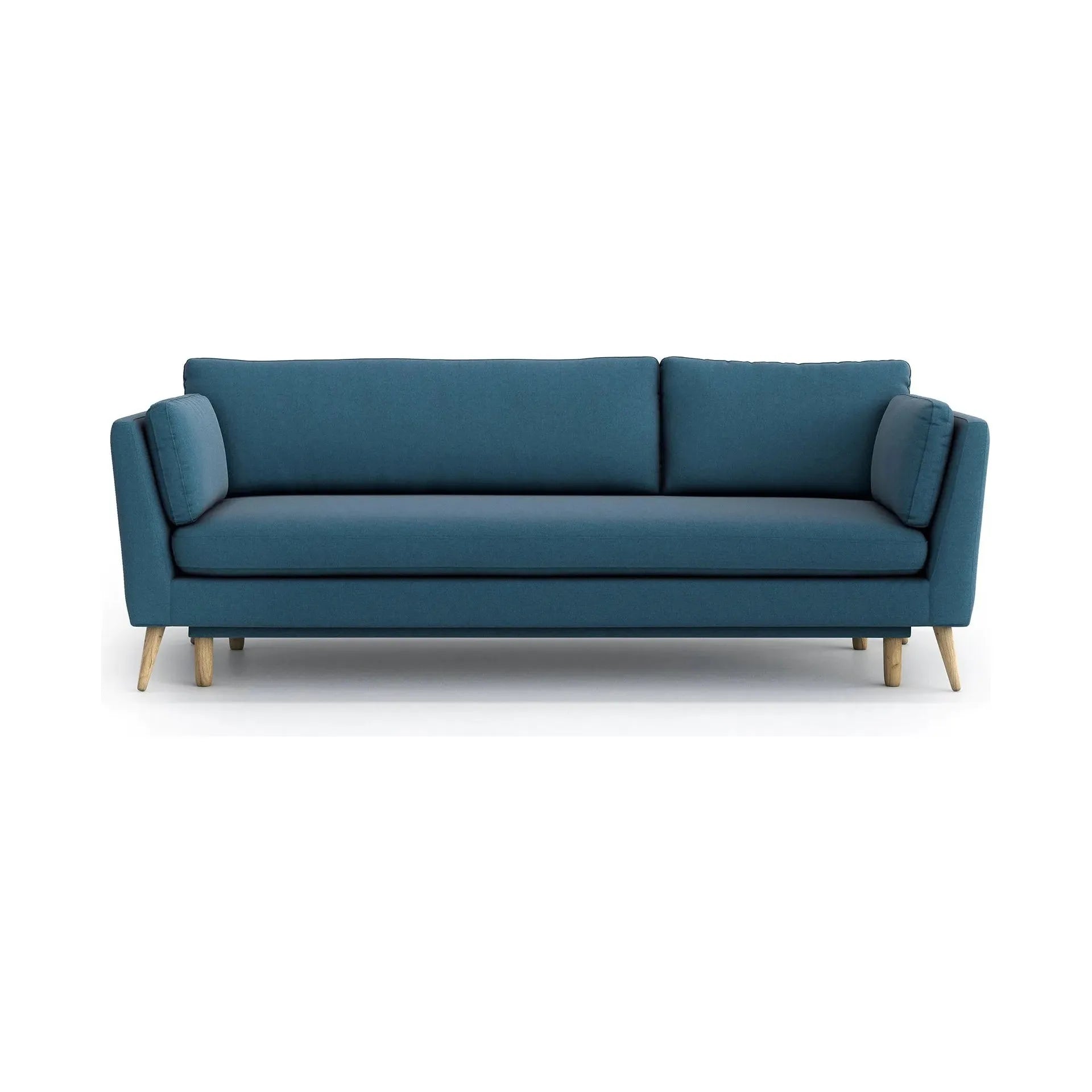 JANE 3 vietų sofa lova, mėlyna spalva
