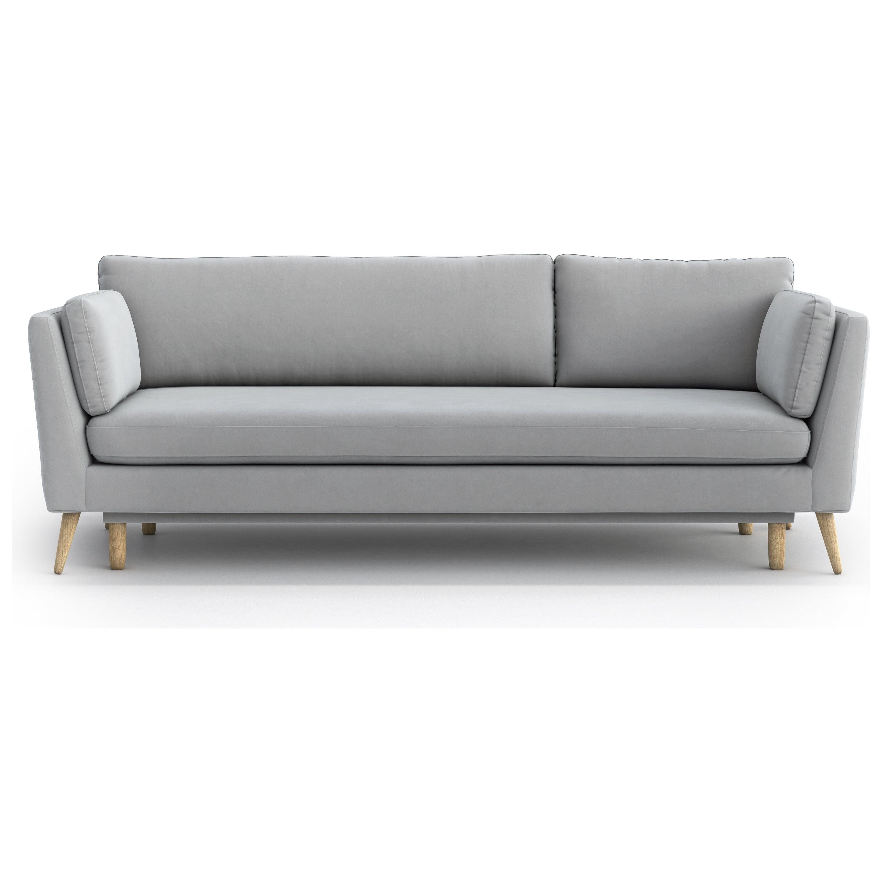 JANE 3 vietų sofa lova, šviesiai pilka spalva