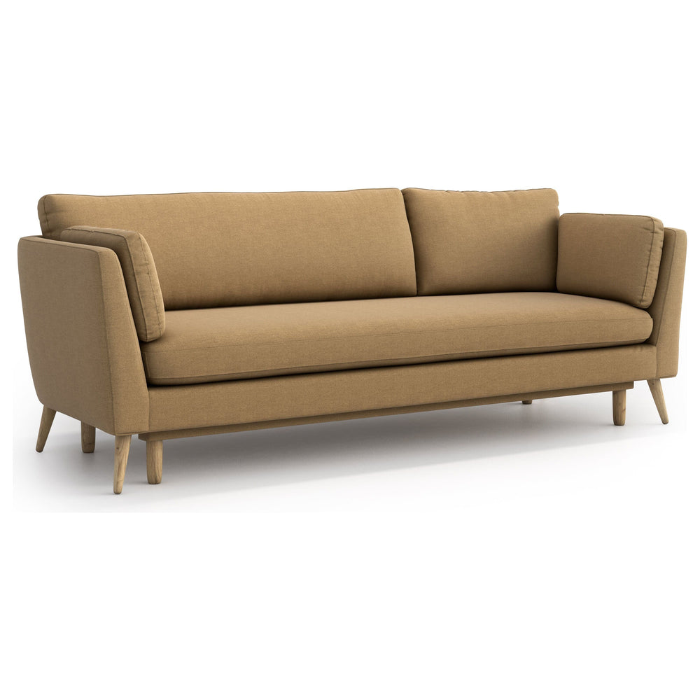 JANE 3 vietų sofa lova, ochre ruda spalva