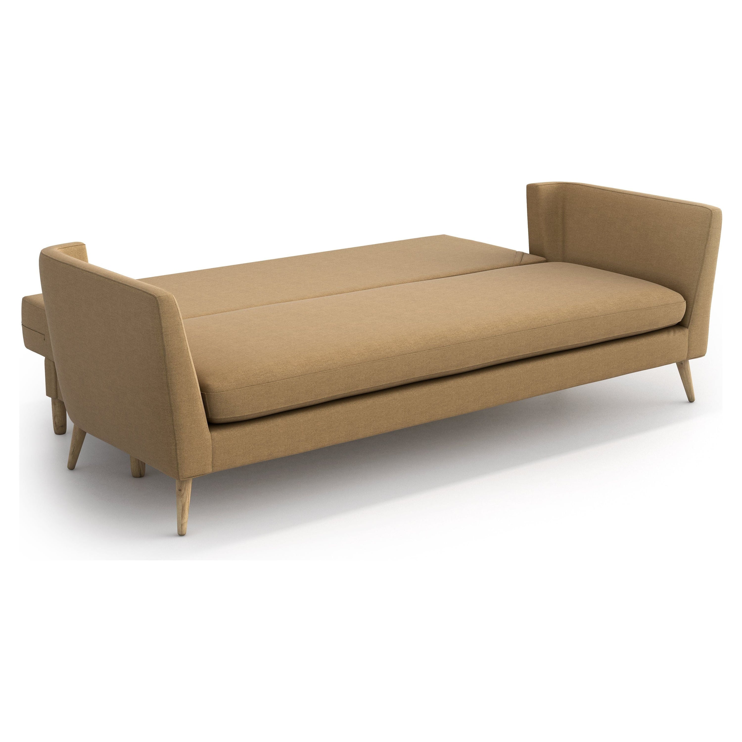 JANE 3 vietų sofa lova, ochre ruda spalva