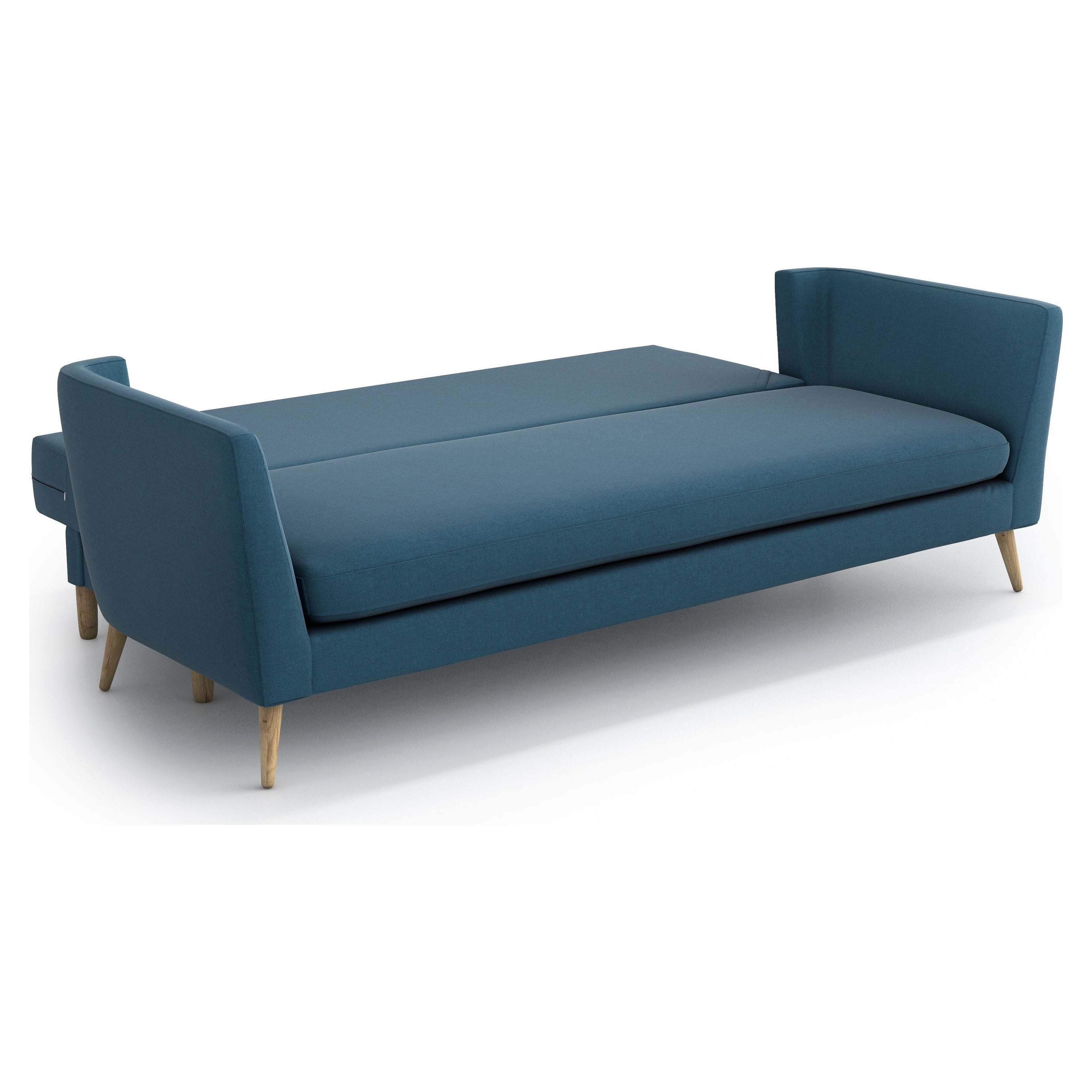 JANE 3 vietų sofa lova, mėlyna spalva