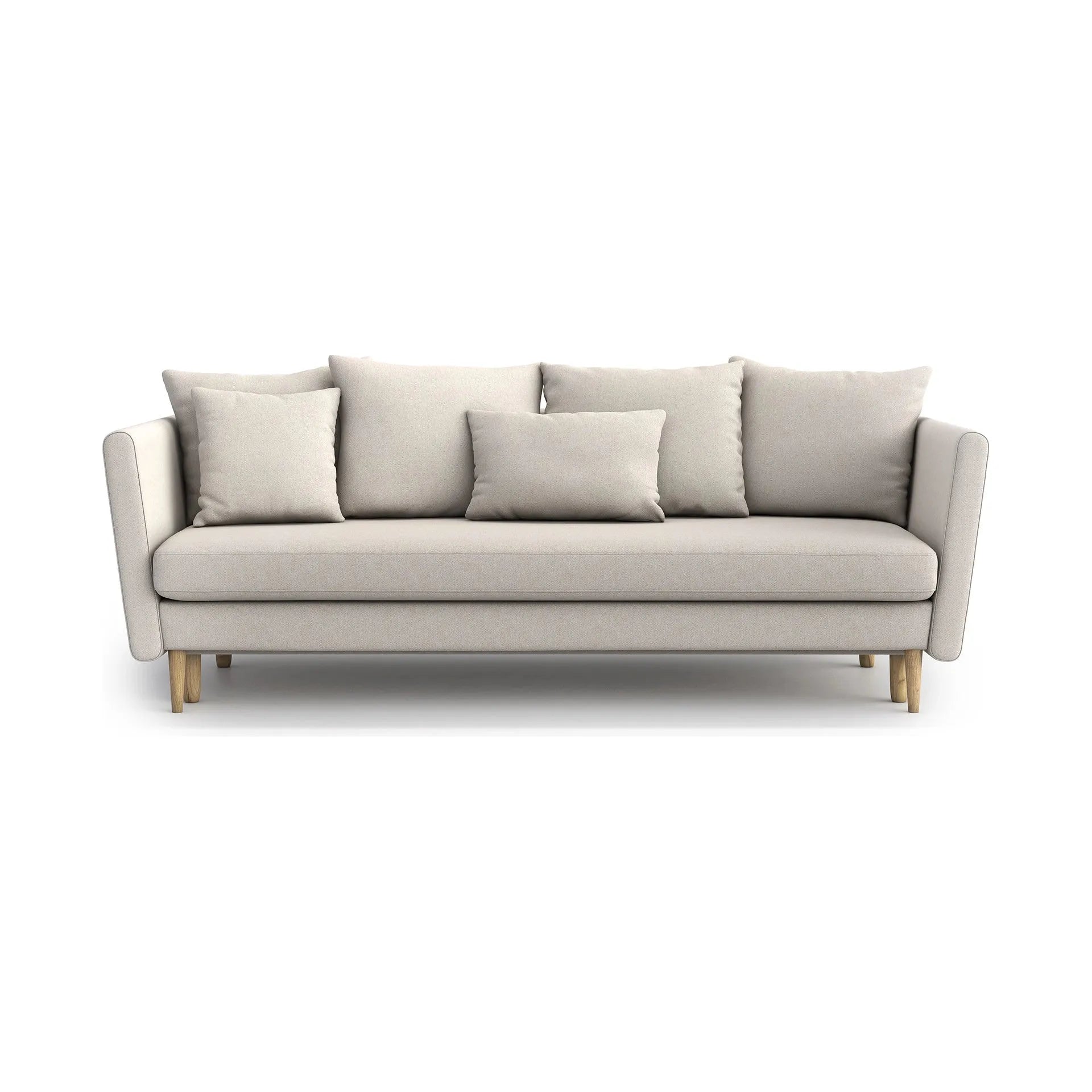 JOLEEN 3 vietų sofa lova, kreminė spalva