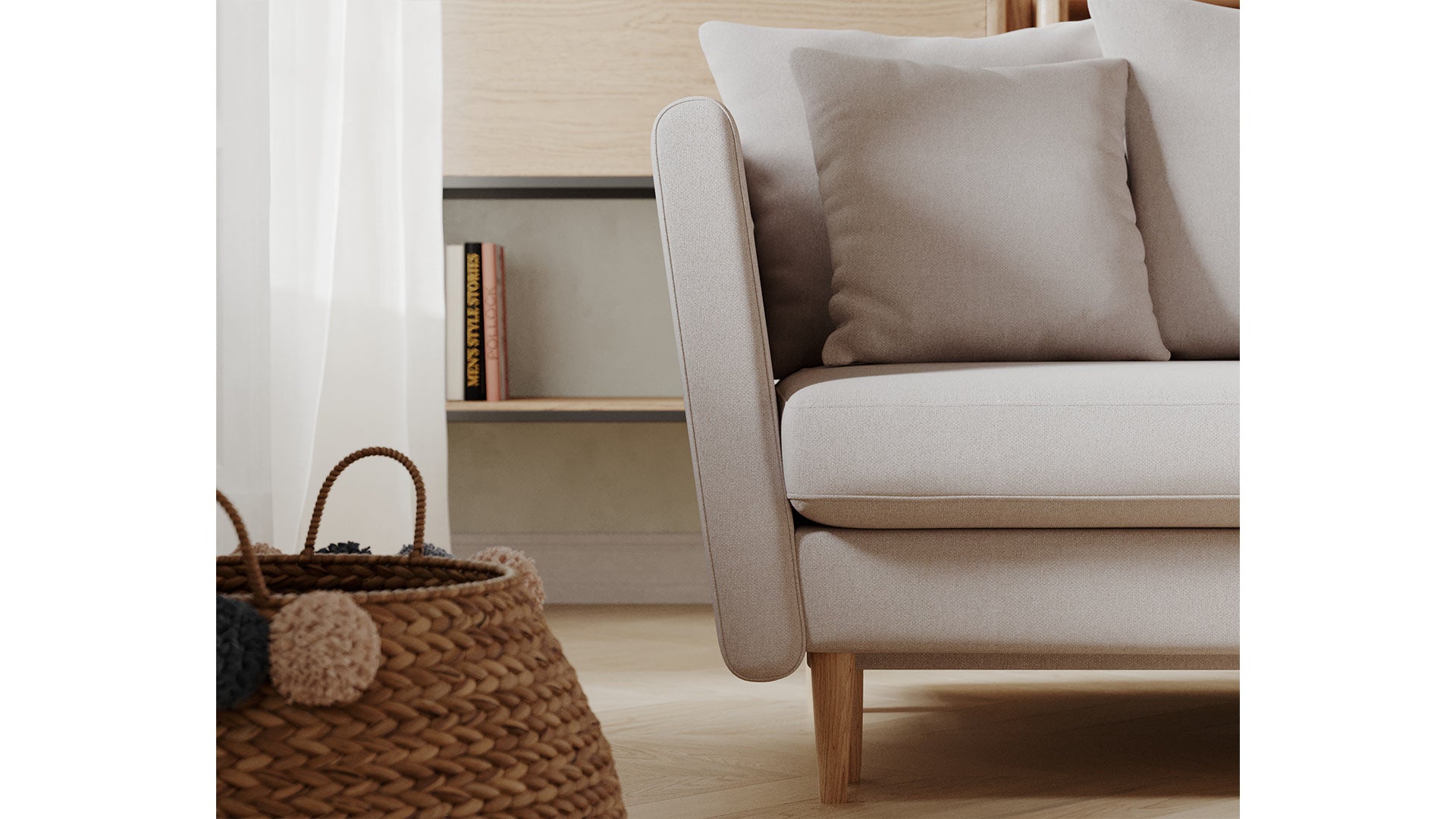 Sofa-lova JONES, Golden Velvet veliūras