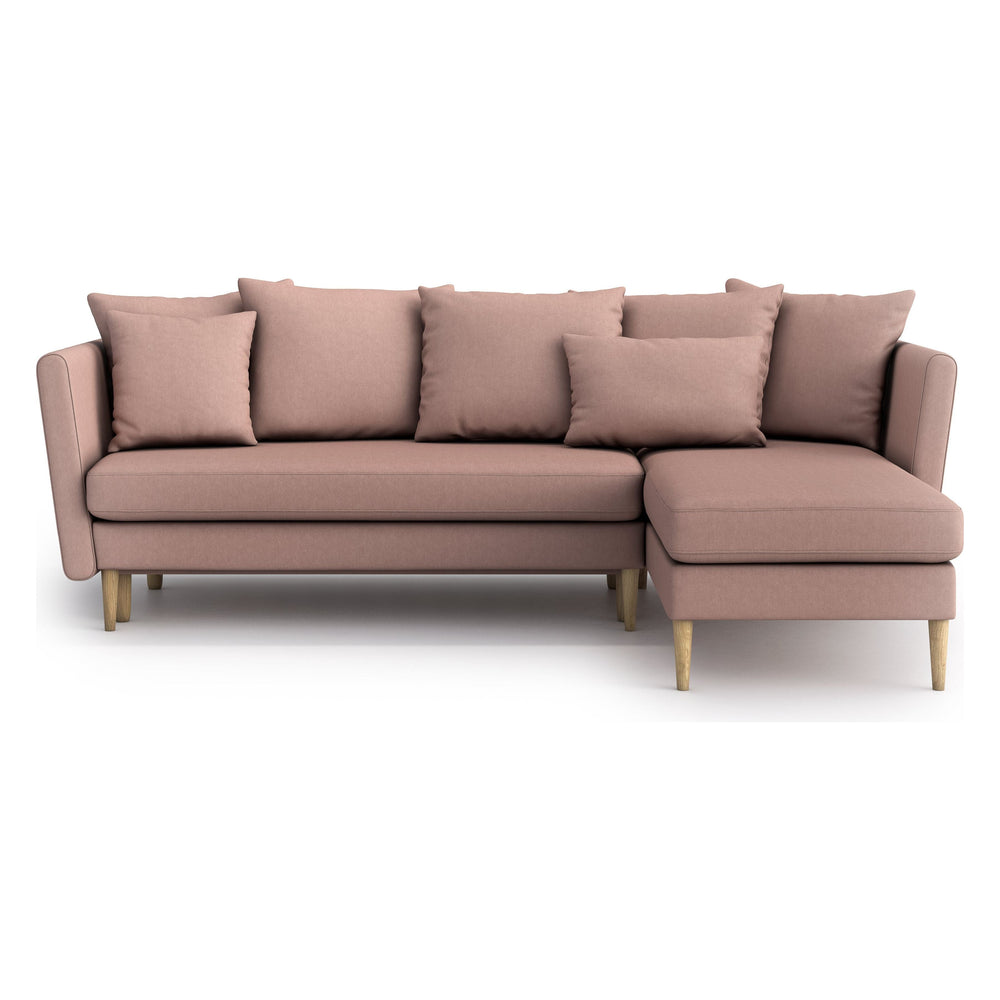 JOLEEN  universali kampinė sofa, rausva spalva