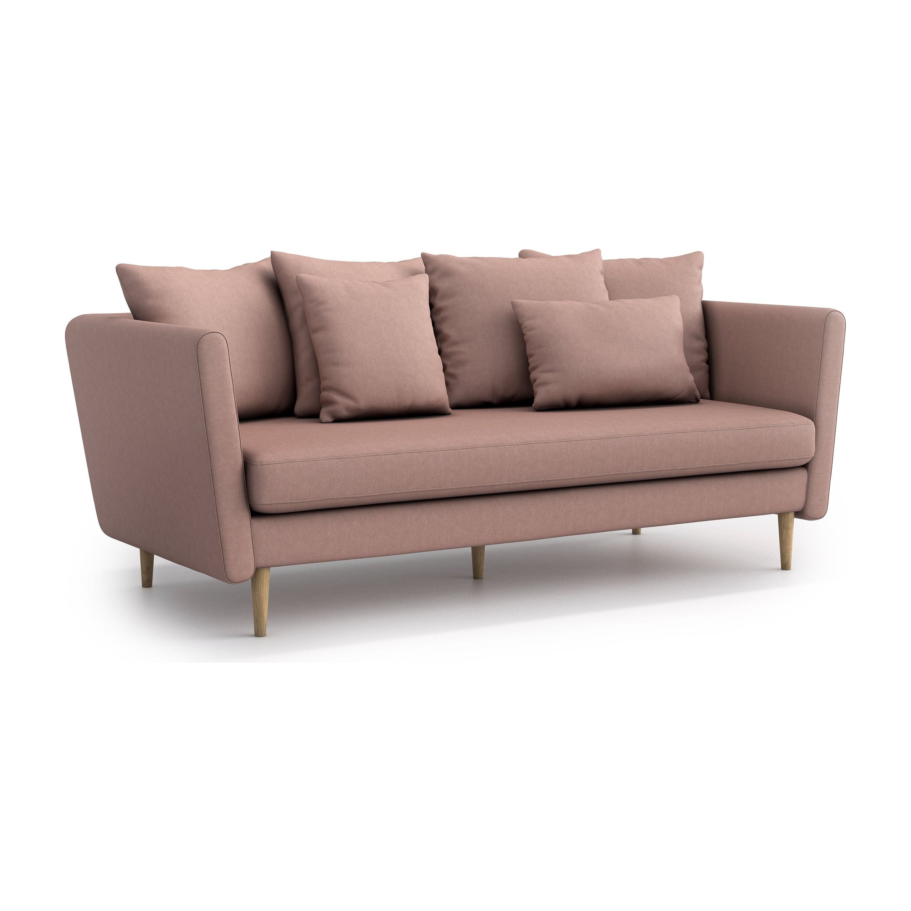 JOLEEN 3 vietų sofa lova, rožinė spalva