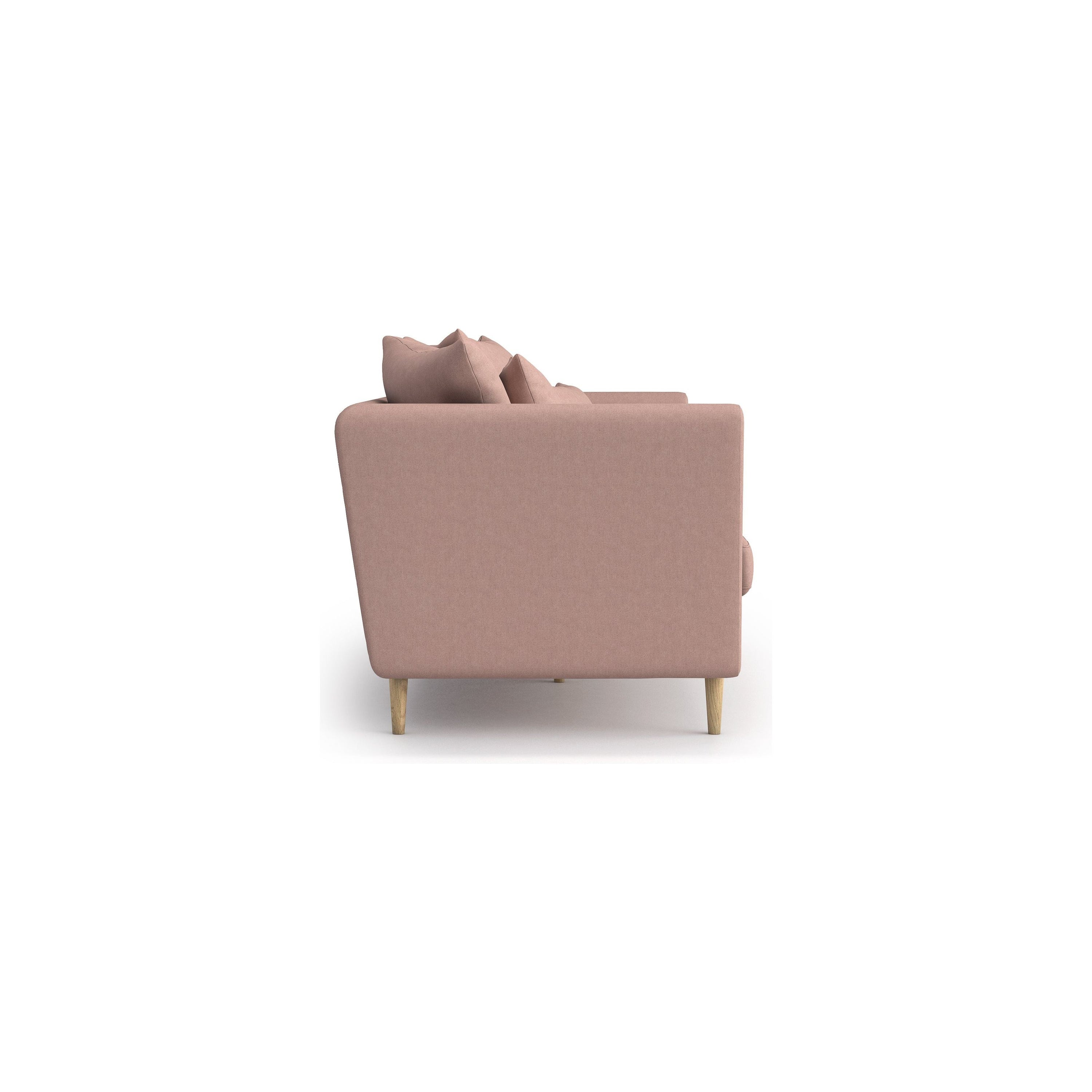 JOLEEN 3 vietų sofa lova, rožinė spalva