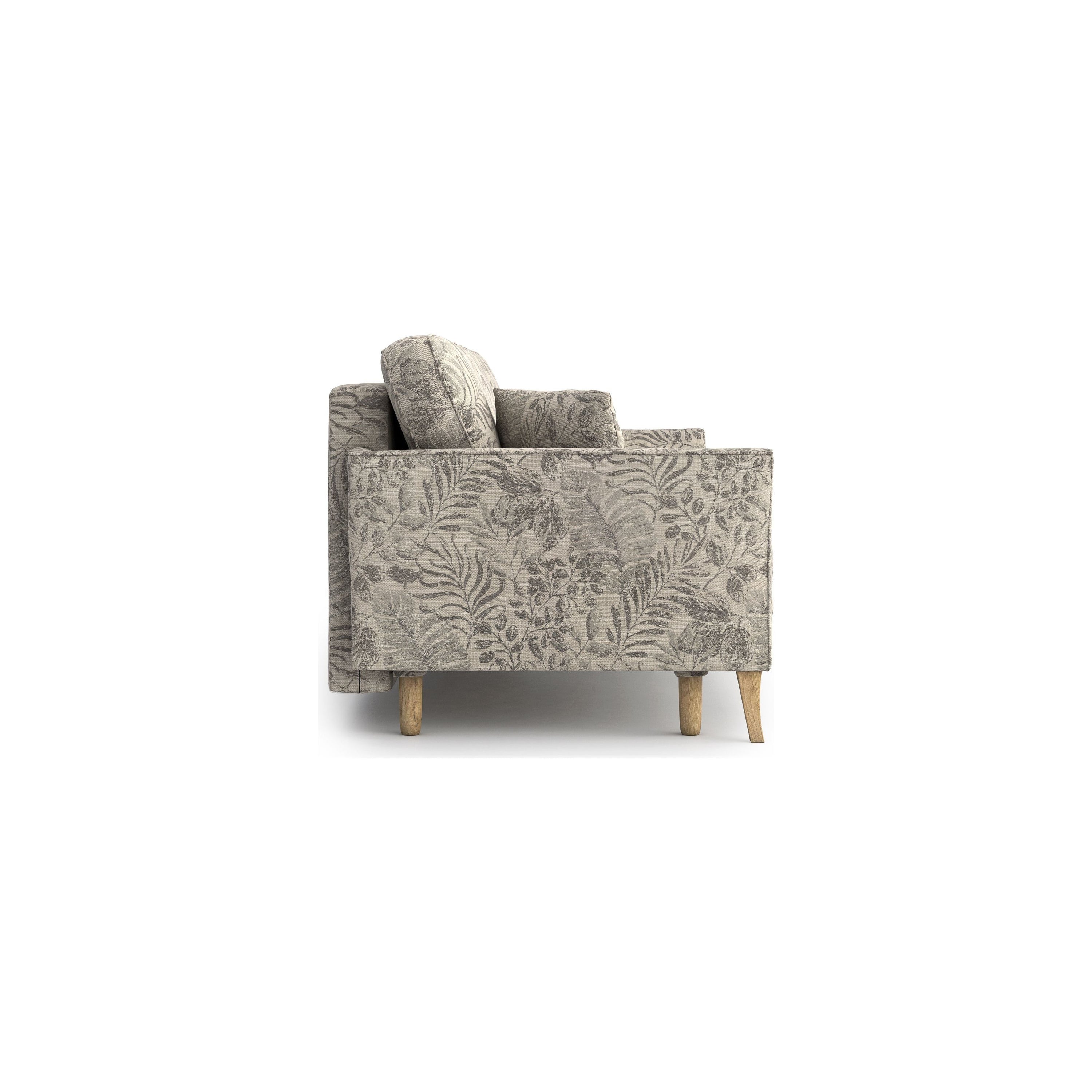 JULIETT 3 vietų sofa lova, pilkų gėlių raštas
