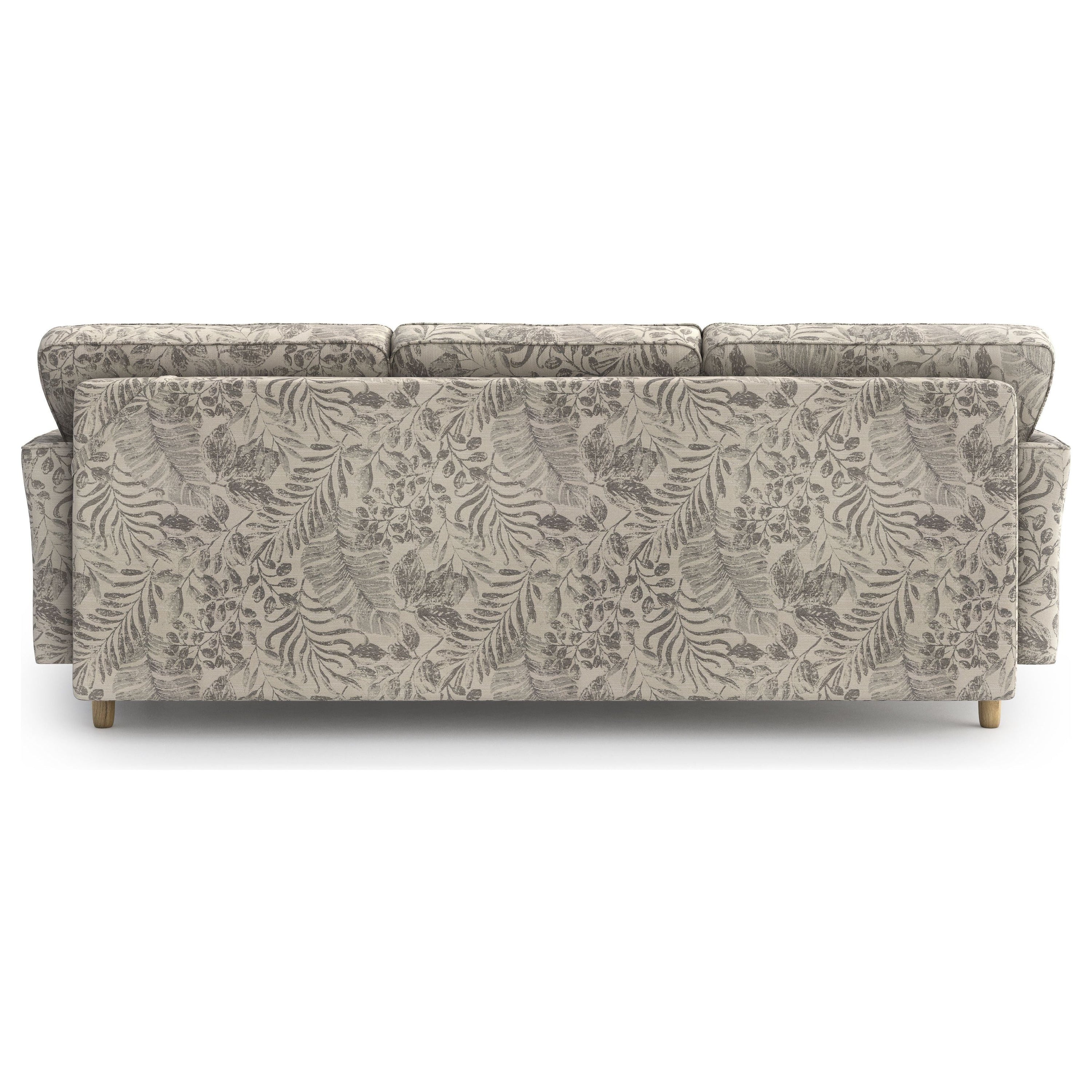 JULIETT 3 vietų sofa lova, pilkų gėlių raštas