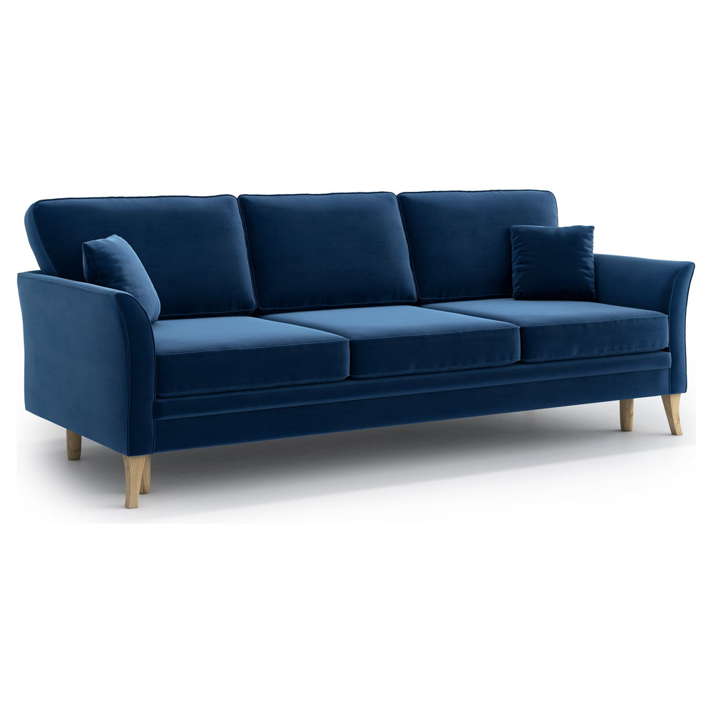 JULIETT 3 vietų sofa lova, mėlyna spalva