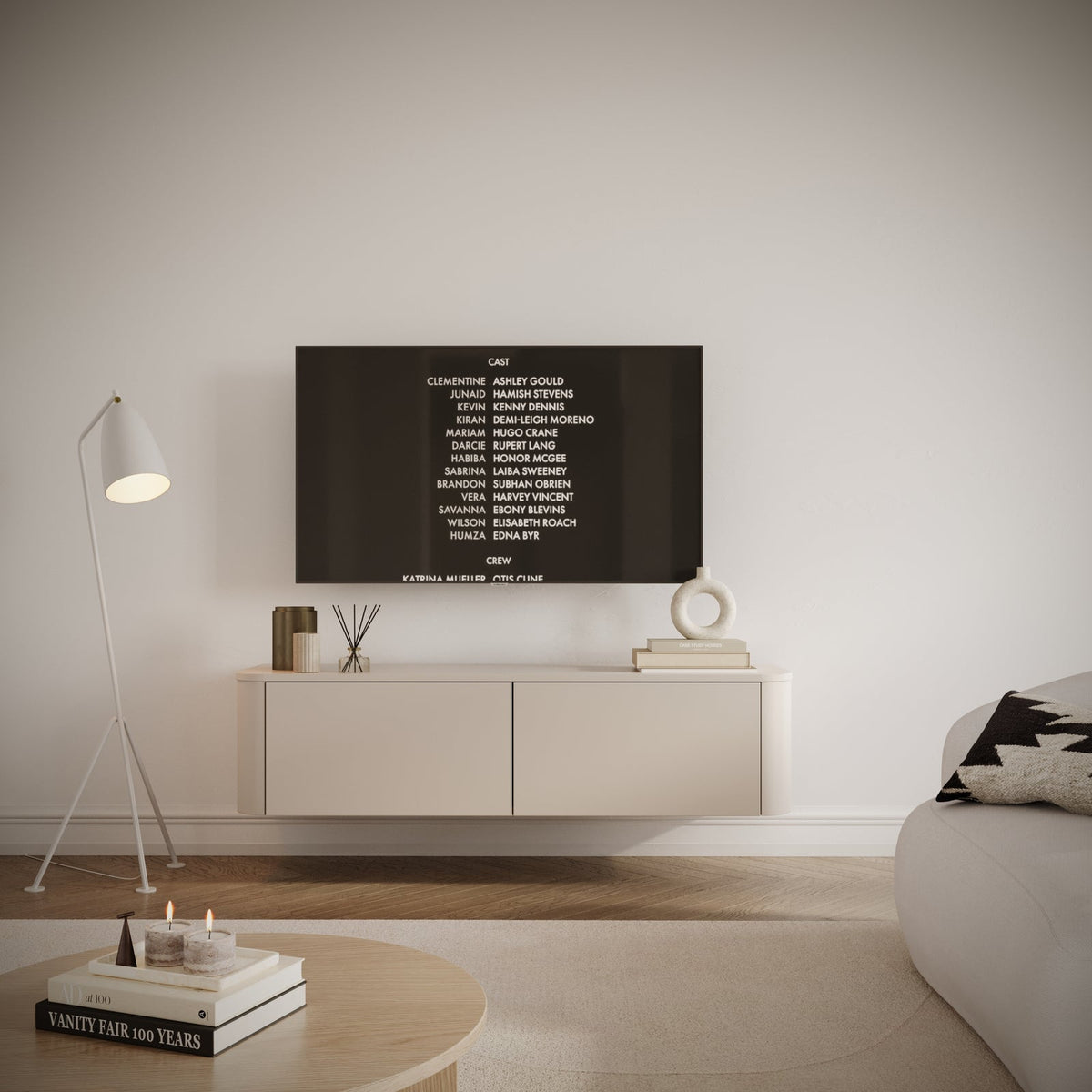 TV staliukas LUVIO, kašmyro, 140 cm