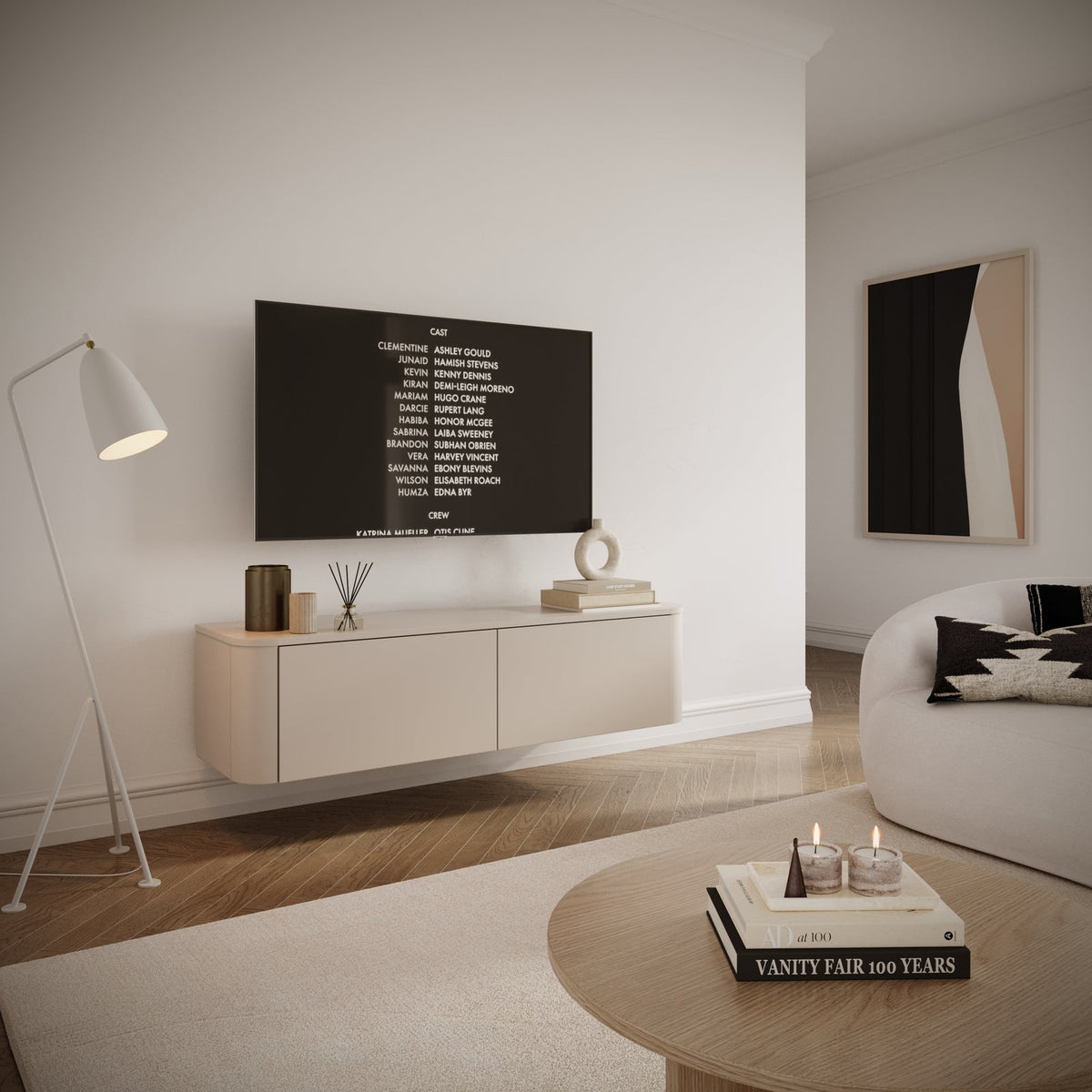 TV staliukas LUVIO, kašmyro, 140 cm