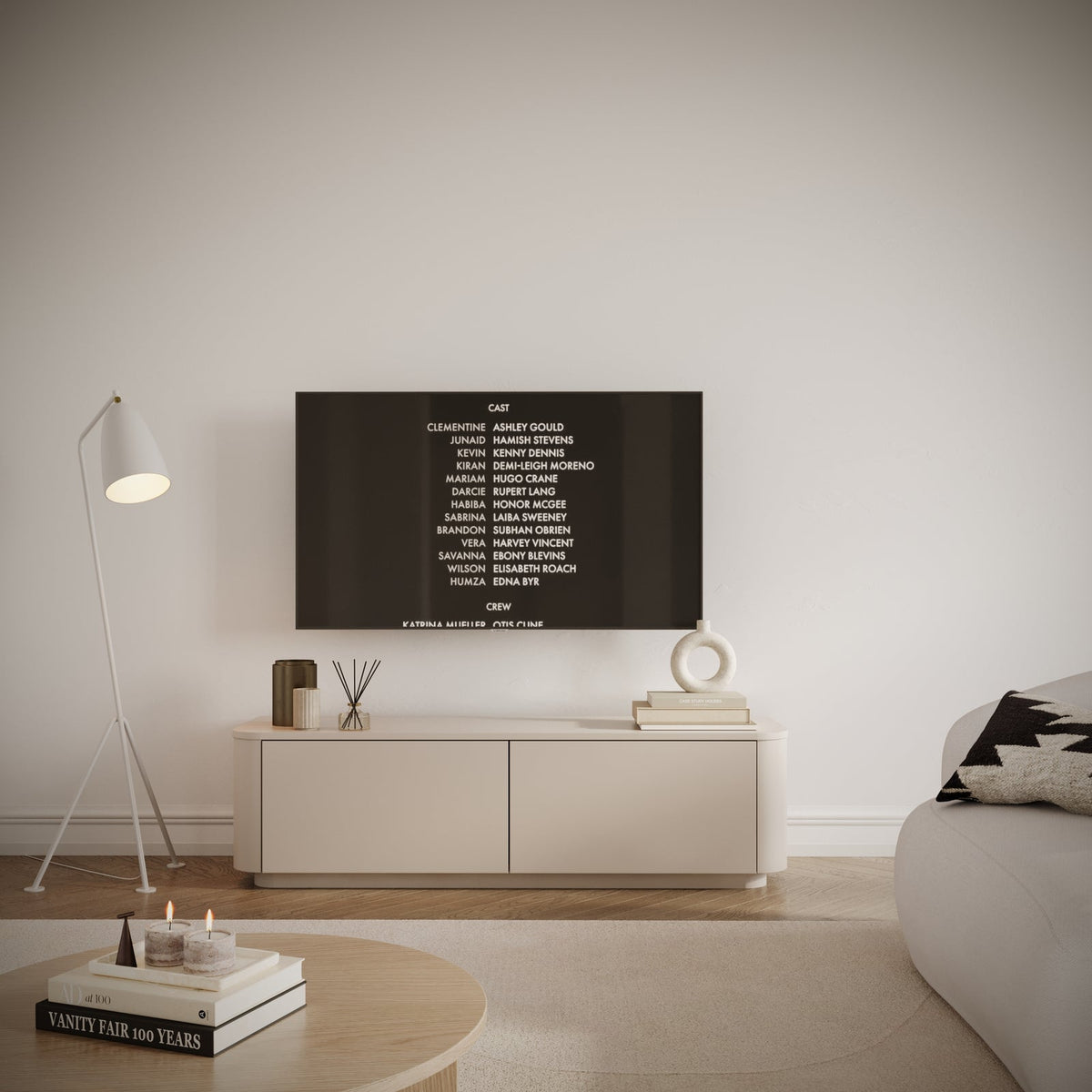 TV staliukas LUVIO, kašmyro, 140 cm