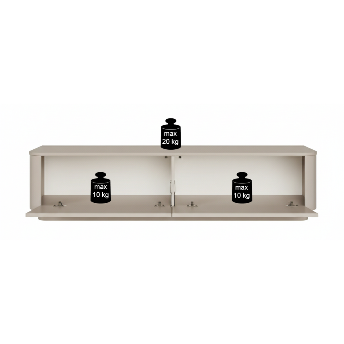 TV staliukas LUVIO, kašmyro, 140 cm