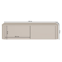 TV staliukas LUVIO, kašmyro, 140 cm