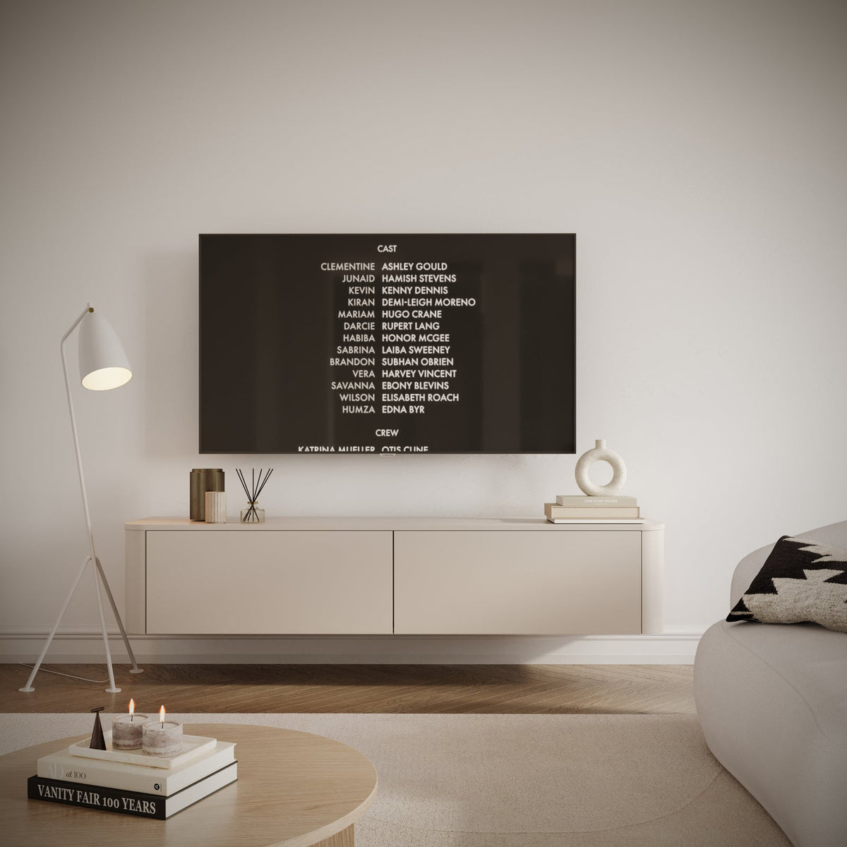 TV staliukas LUVIO, kašmyro, 175 cm