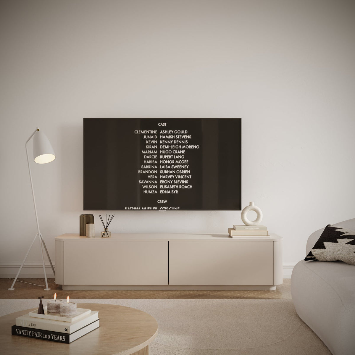 TV staliukas LUVIO, kašmyro, 175 cm