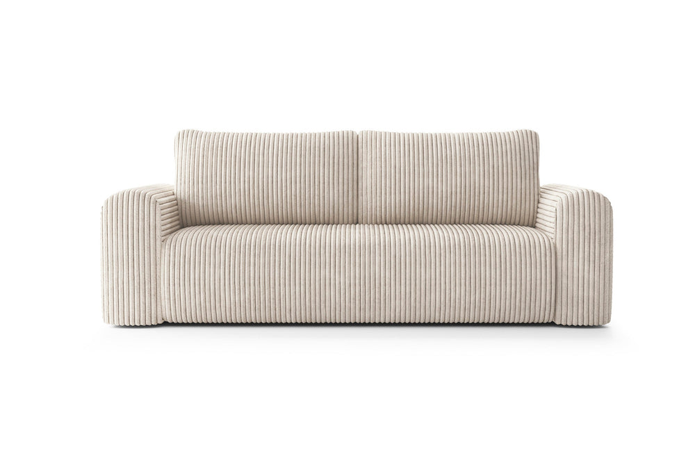 Sofa LUNA su miego funkcija, šiltai smėlinis