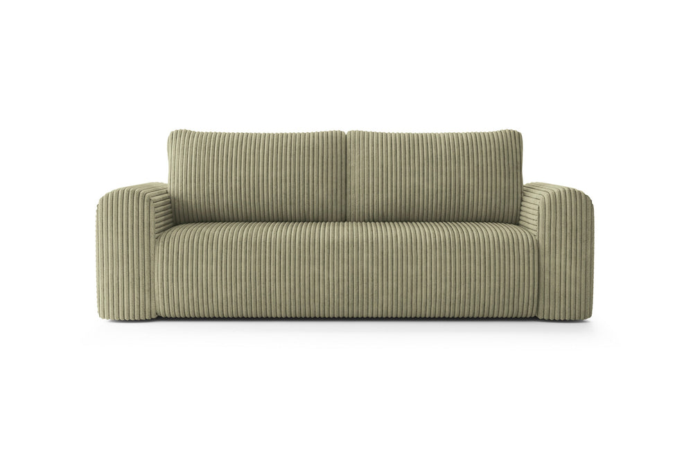Sofa LUNA su miego funkcija, sage žalsvai pilka
