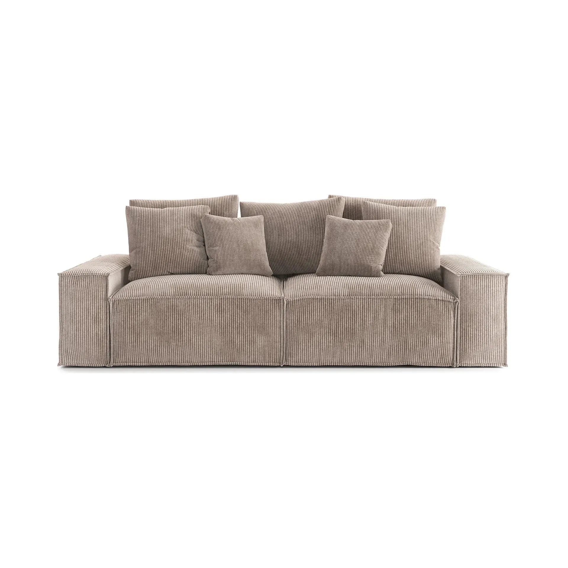 LOFT 3 vietų sofa, ruda spalva