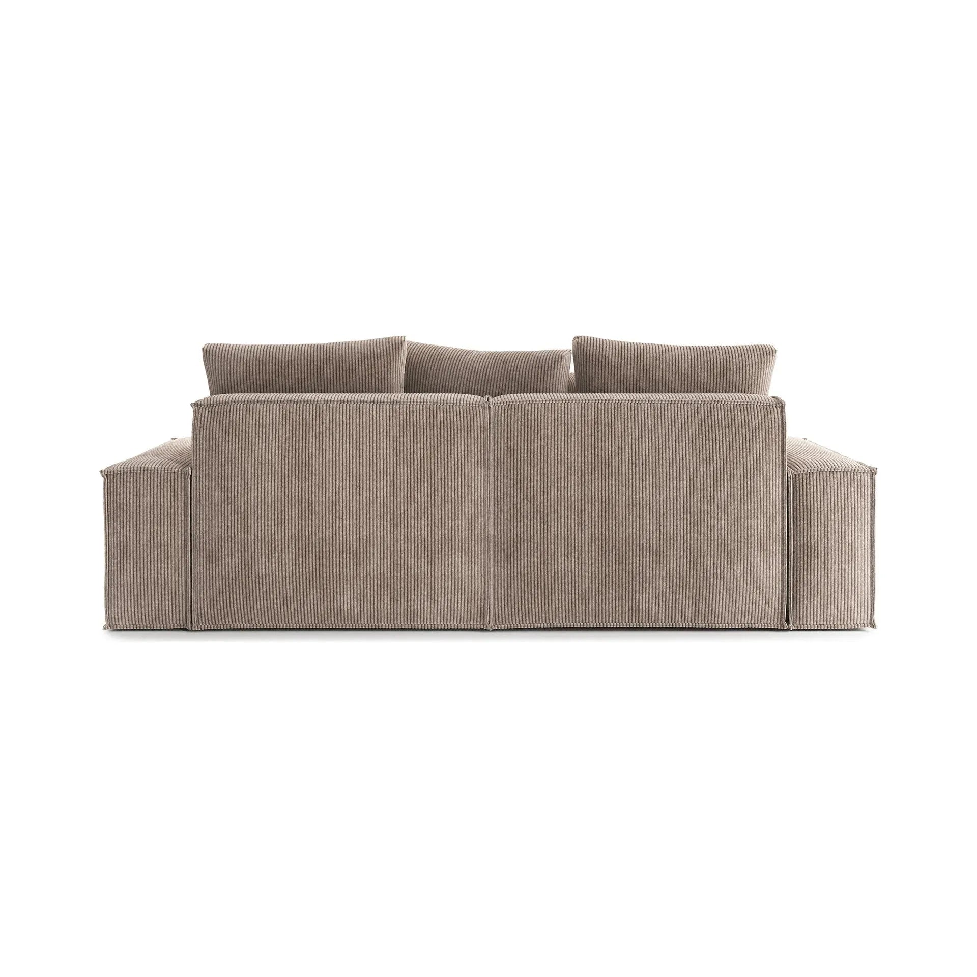 LOFT 3 vietų sofa, ruda spalva