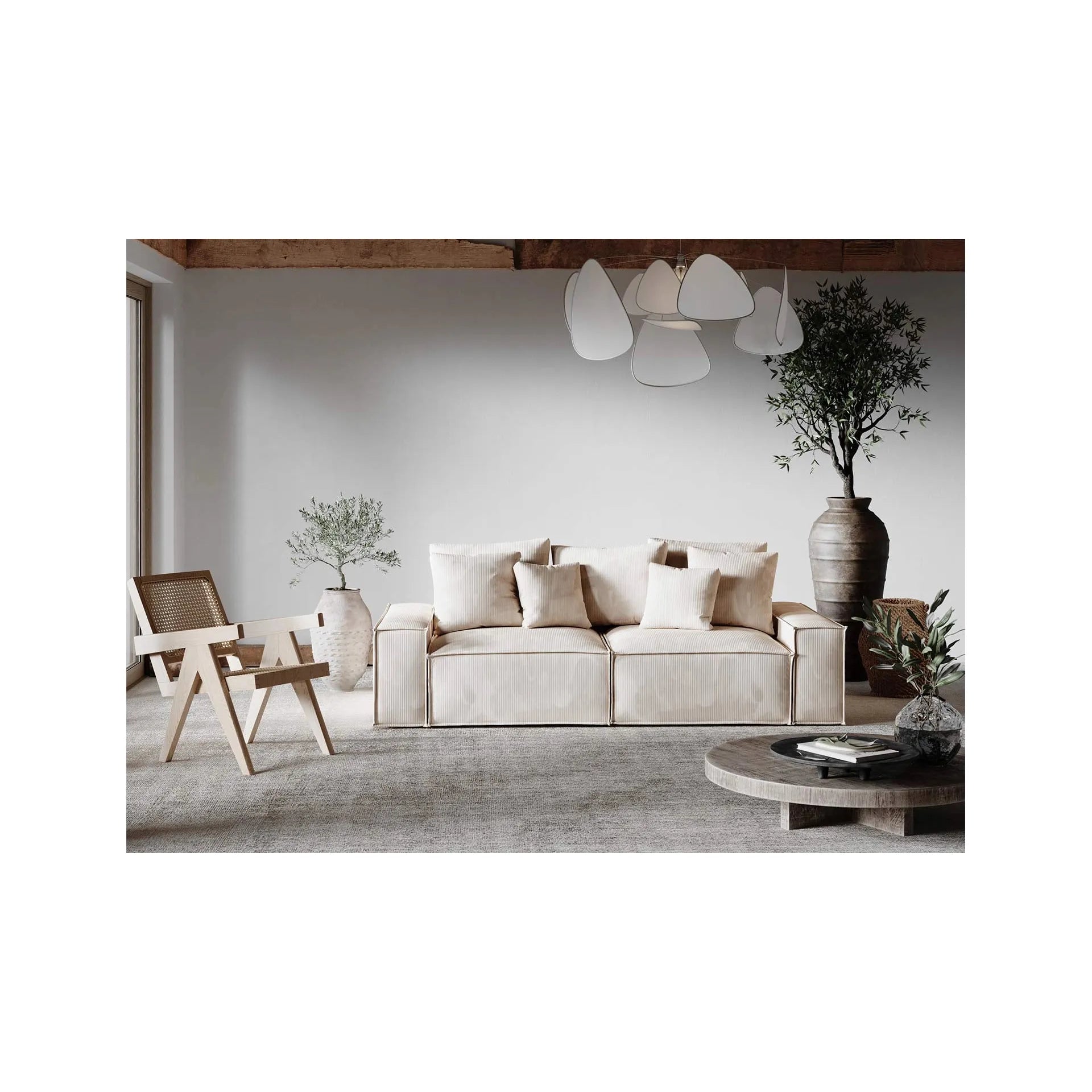 LOFT 3 vietų sofa, ruda spalva