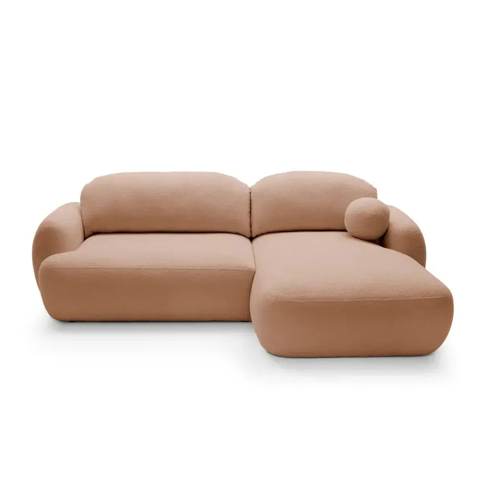 Kampinė sofa MEIDA, terakotos