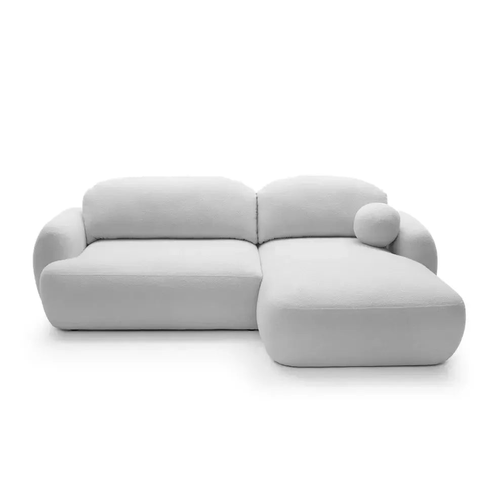 Kampinė sofa MEIDA, sidabrinė pilka