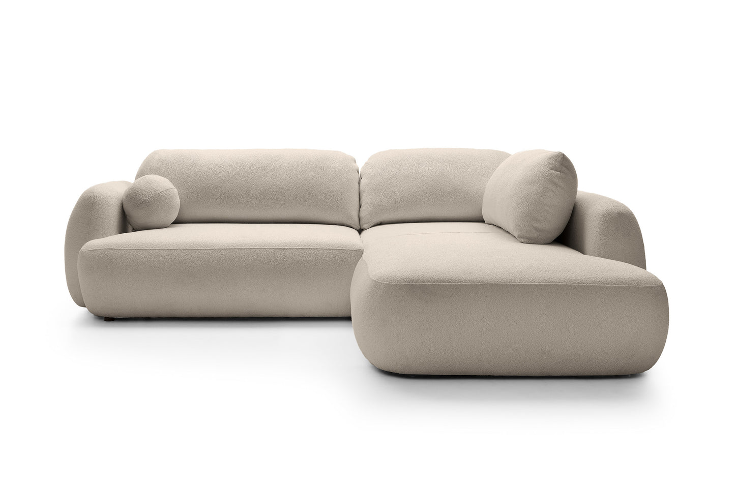 Kampinė sofa MEIDA LONG, smėlio