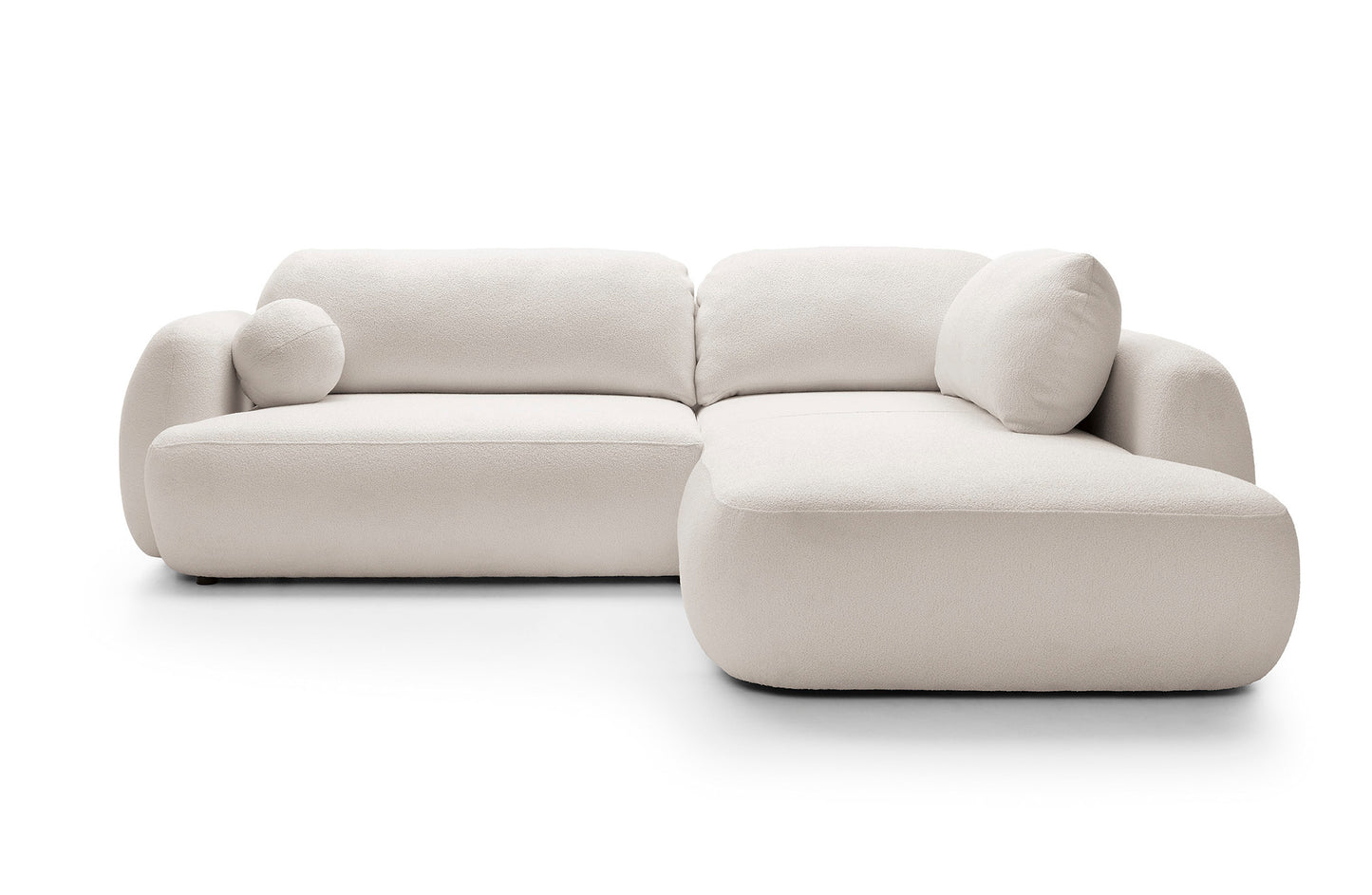 Kampinė sofa MEIDA LONG, kreminė