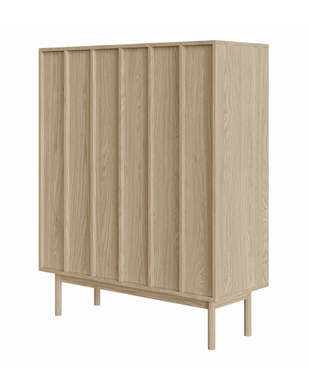 Aukšta komoda NEKSTO, ąžuolo, 100 cm