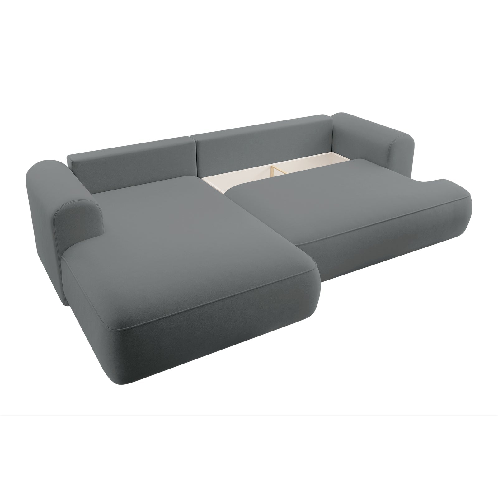 Kampinė sofa-lova CORMAC, pilka